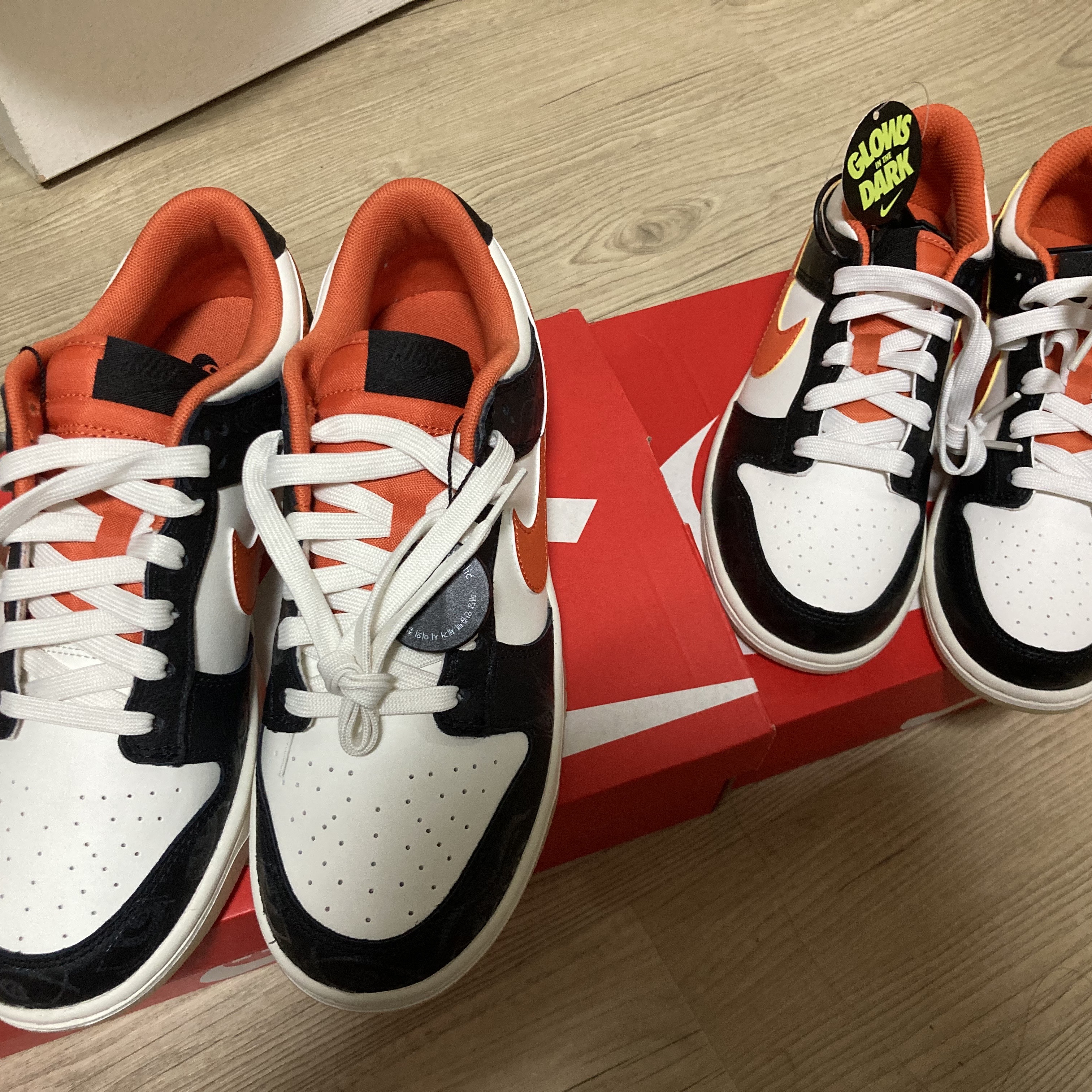 Nike Dunk Low Retro PRM Halloween, (GS) Nike Dunk Low PRM Halloween 착용 스타일 - 1