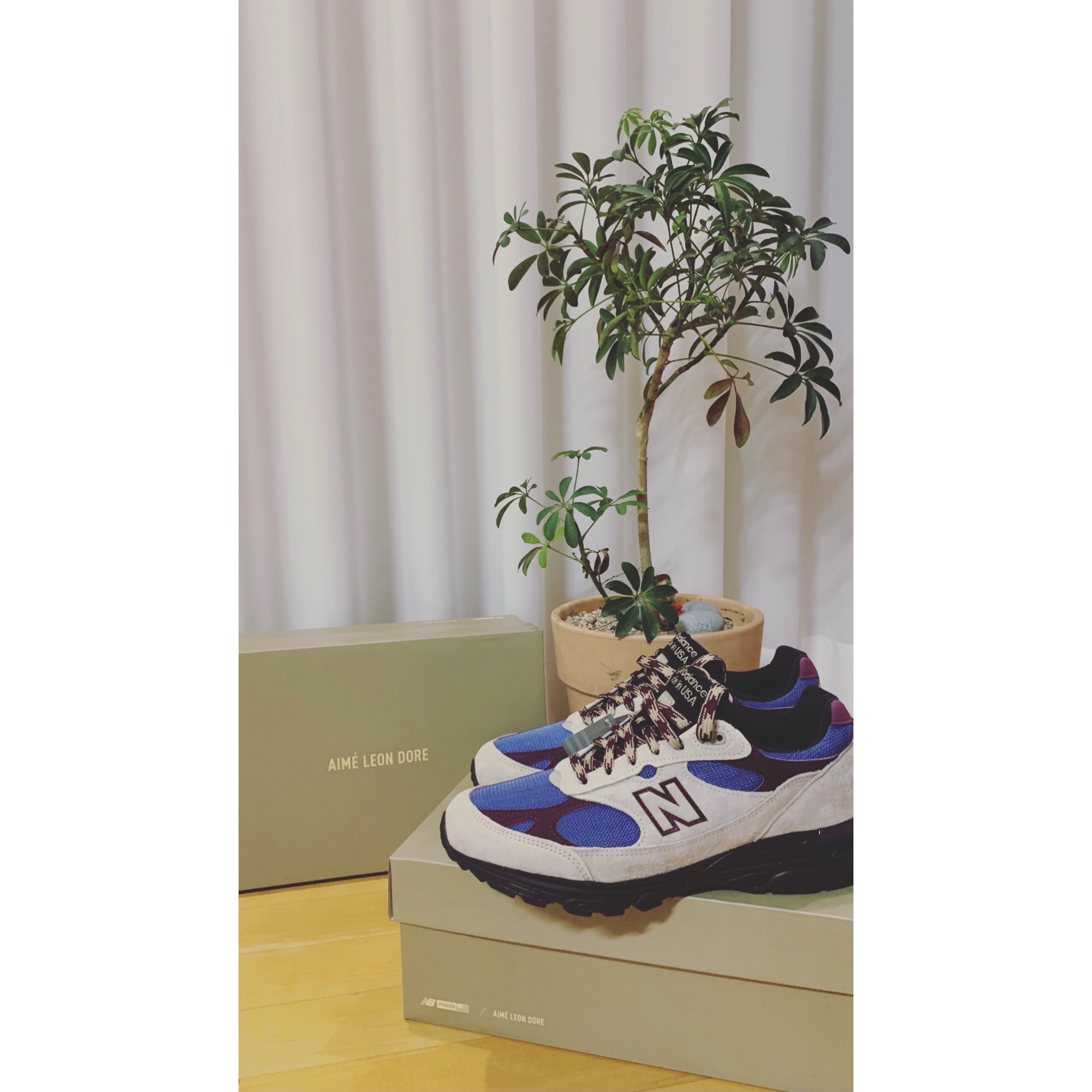 New Balance x Aime Leon Dore 993 Made in USA Taupe 착용 스타일