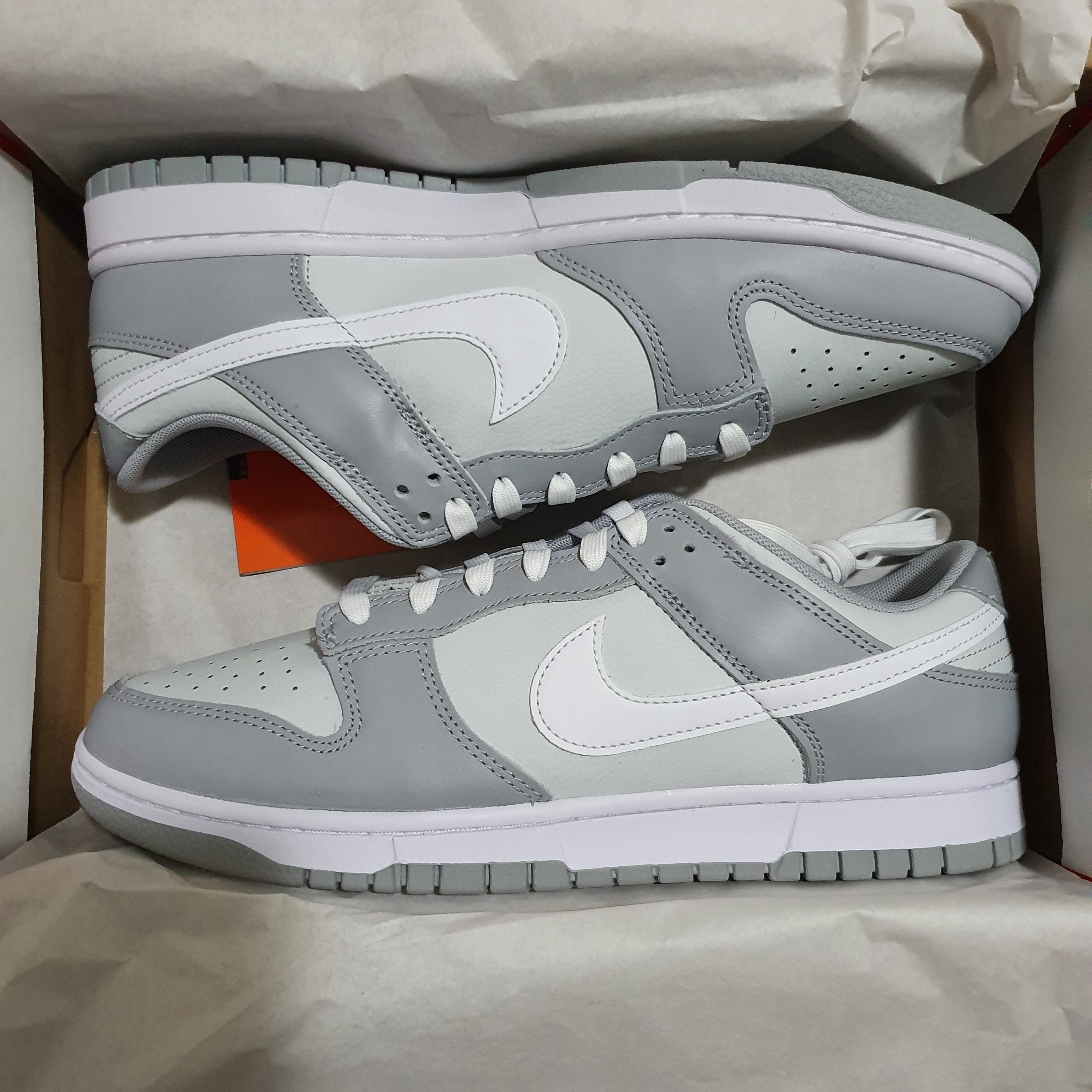 Nike Dunk Low Retro Wolf Grey 착용 스타일