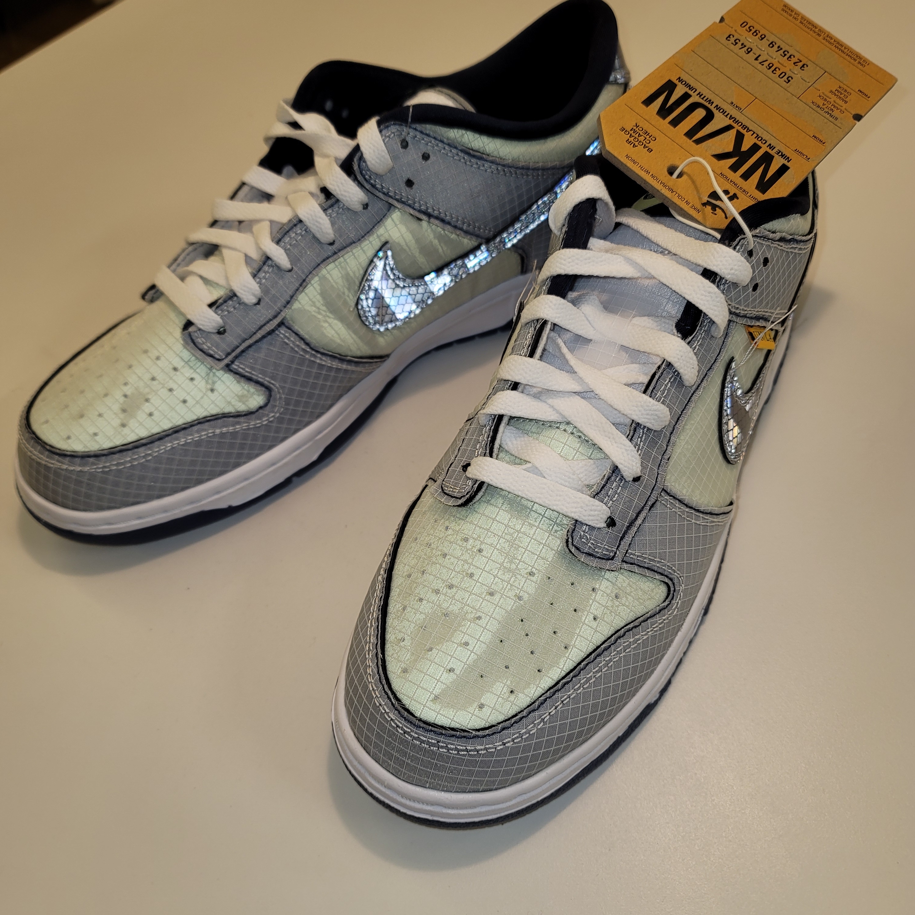 Nike x Union Dunk Low Passport Pack Pistachio 착용 스타일 - 1