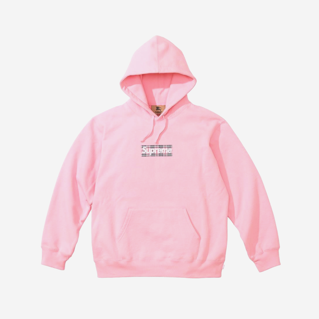 56988円 世界有名な Supreme Burberry boxLogo Hooded pink XL