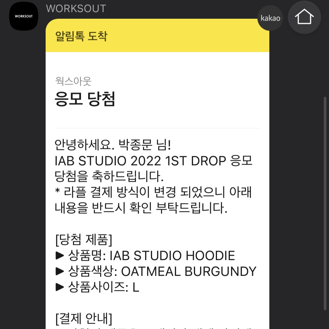 IAB Studio Hoodie Oatmeal Burgundy 착용 스타일