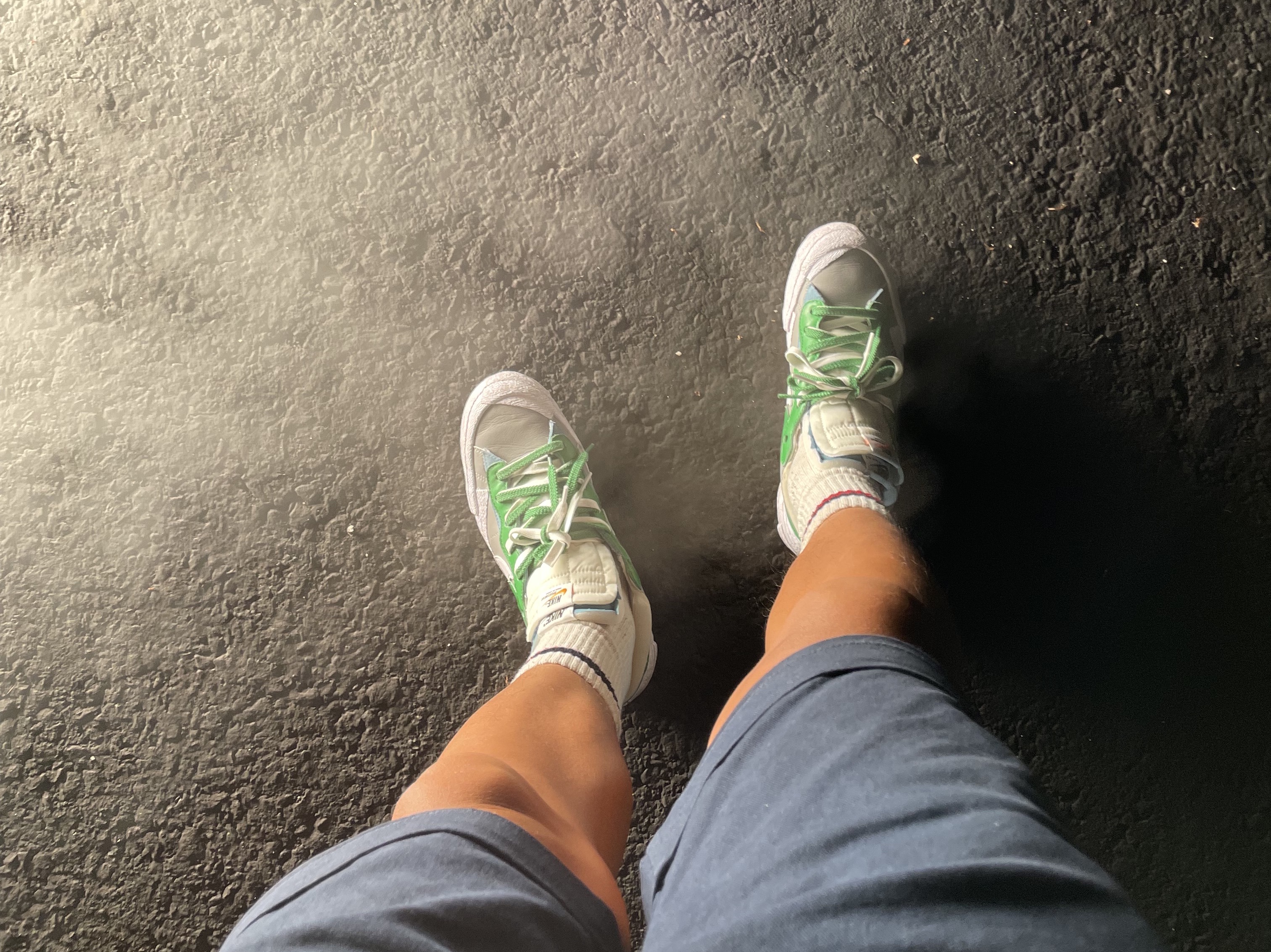 Nike x Sacai Blazer Low Classic Green 착용 스타일 - 1