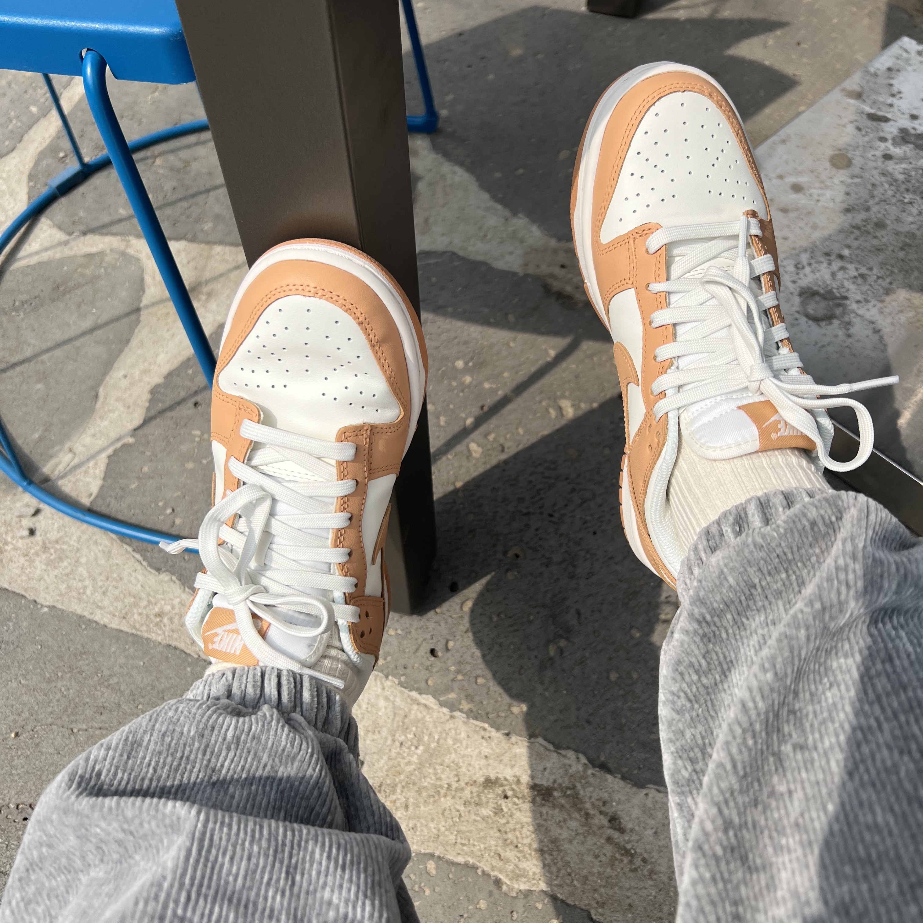 (W) Nike Dunk Low Harvest Moon 착용 스타일