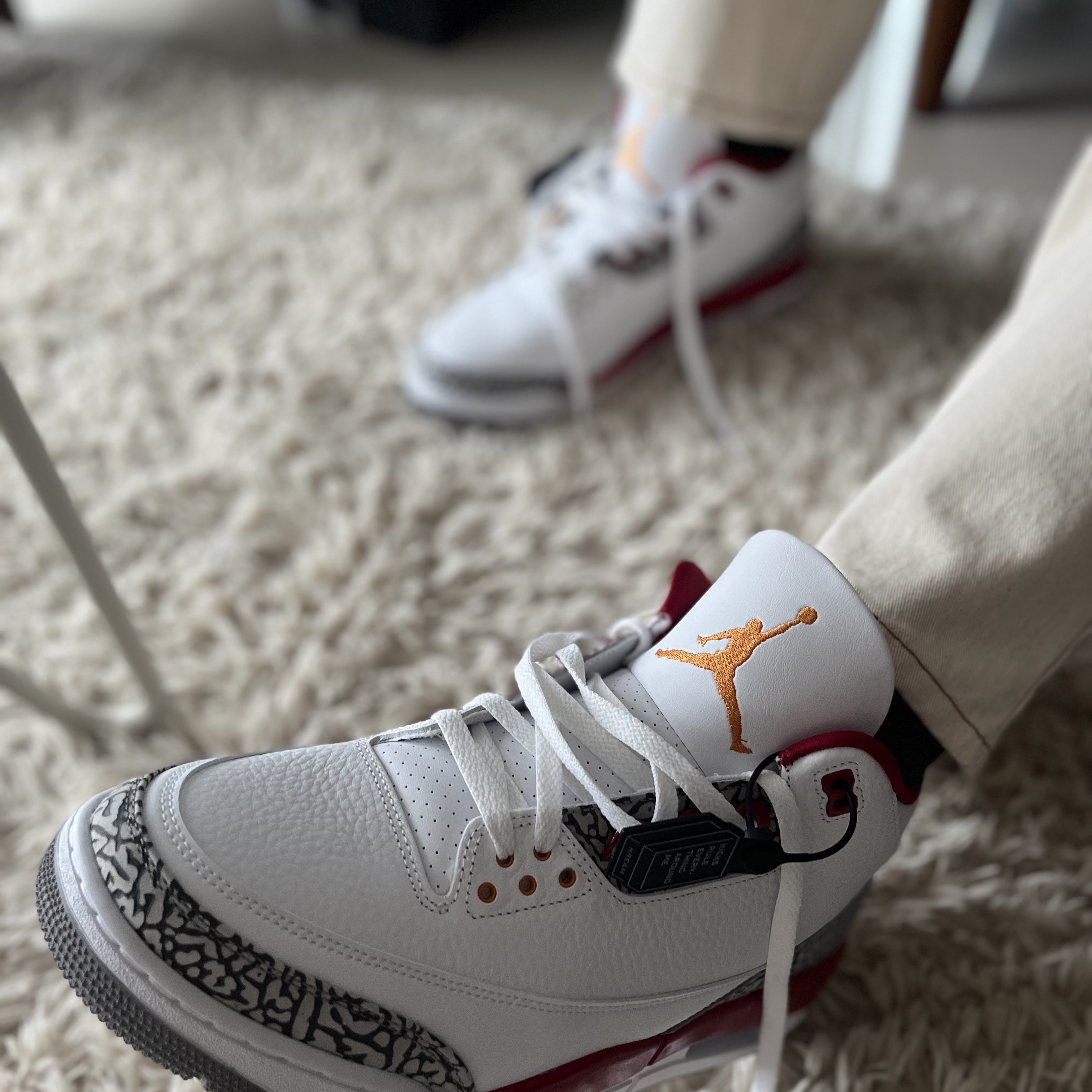 Jordan 3 Retro Cardinal Red 착용 스타일