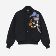 Stussy Souvenir Stadium Bomber Black