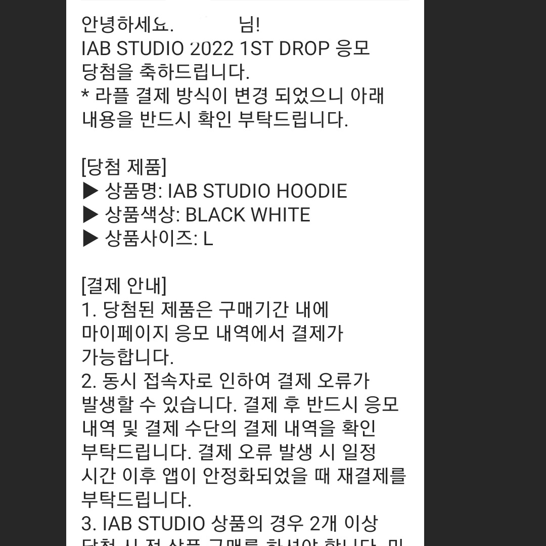 IAB Studio Hoodie Black White 착용 스타일