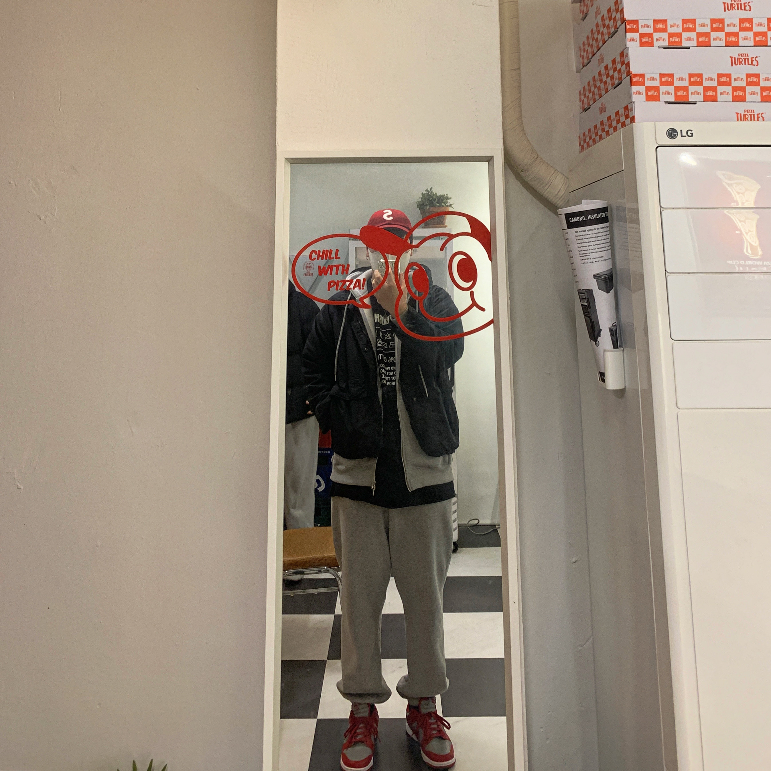 Supreme Wool S Logo 6-Panel Red - 21FW, Nike Dunk Low Retro Medium Grey 착용 스타일