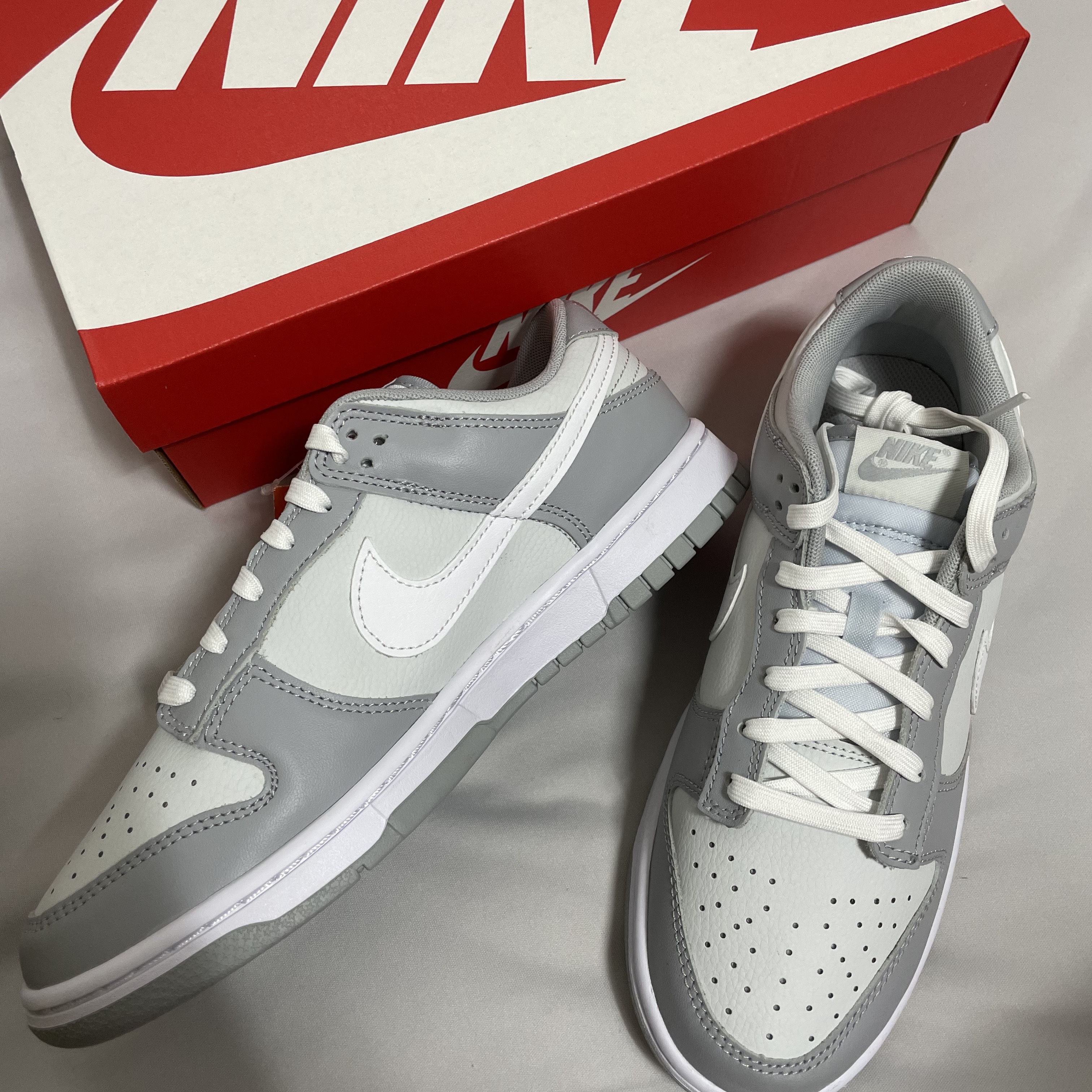 Nike Dunk Low Retro Wolf Grey 착용 스타일