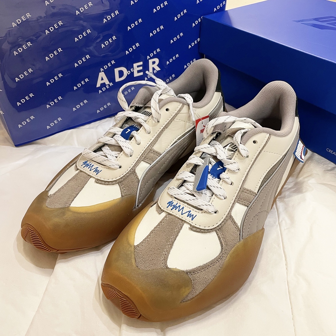 Puma x Ader Error Vaderon White 착용 스타일