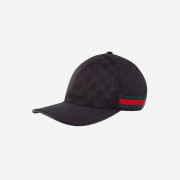 Gucci Original GG Baseball Hat with Web Black