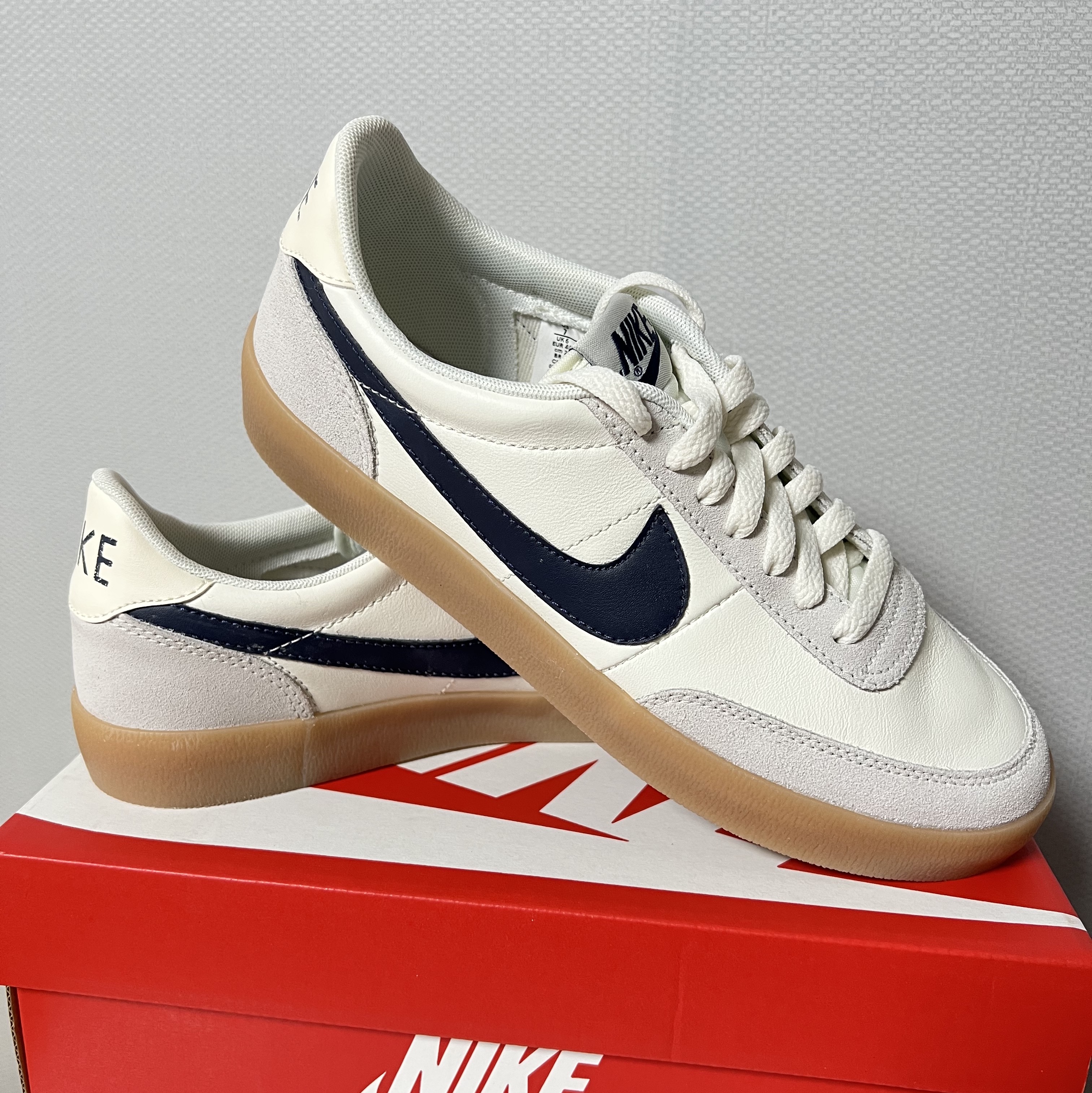Nike x J.Crew Killshot 2 Sail Midnight Navy 착용 스타일