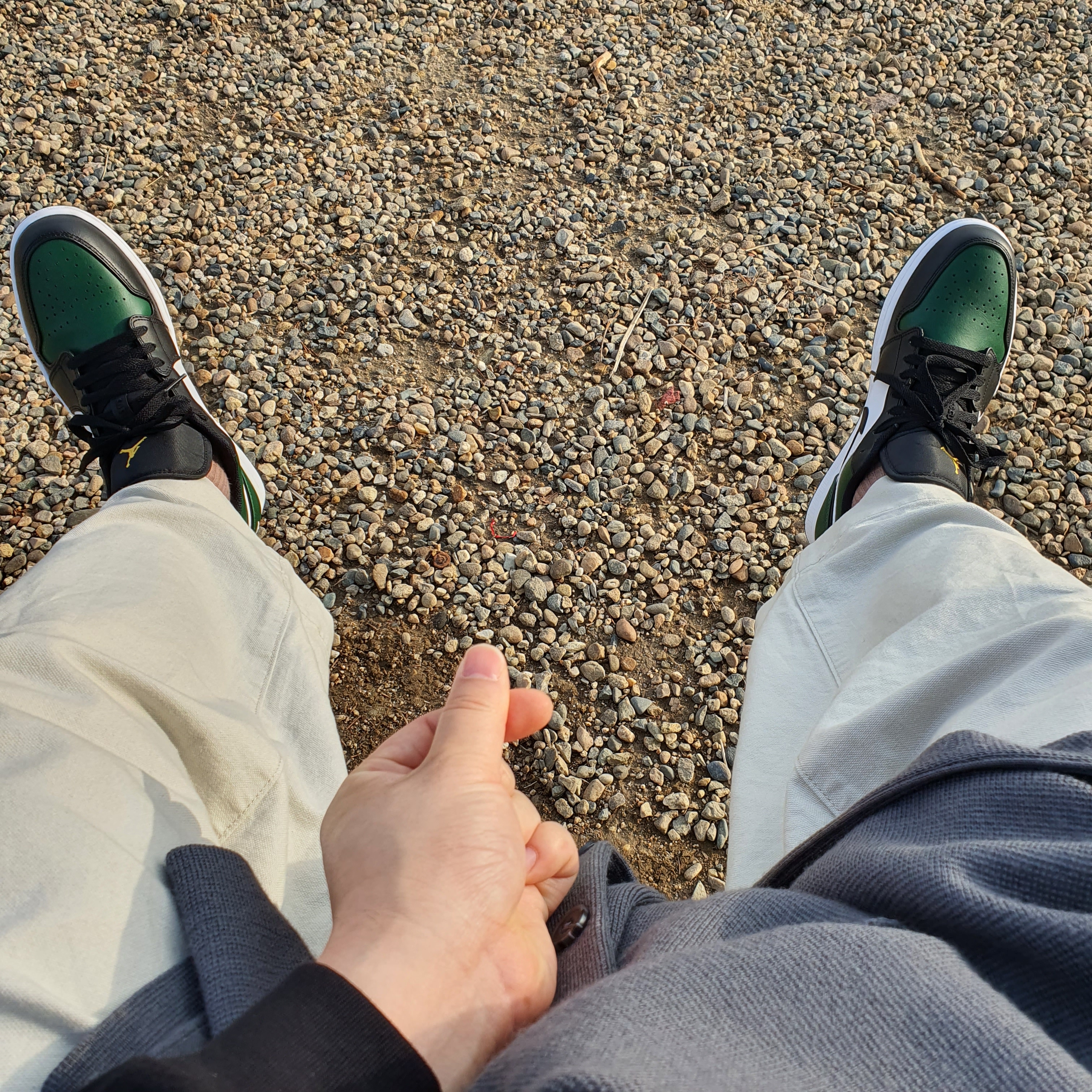 Jordan 1 Low Green Toe 착용 스타일