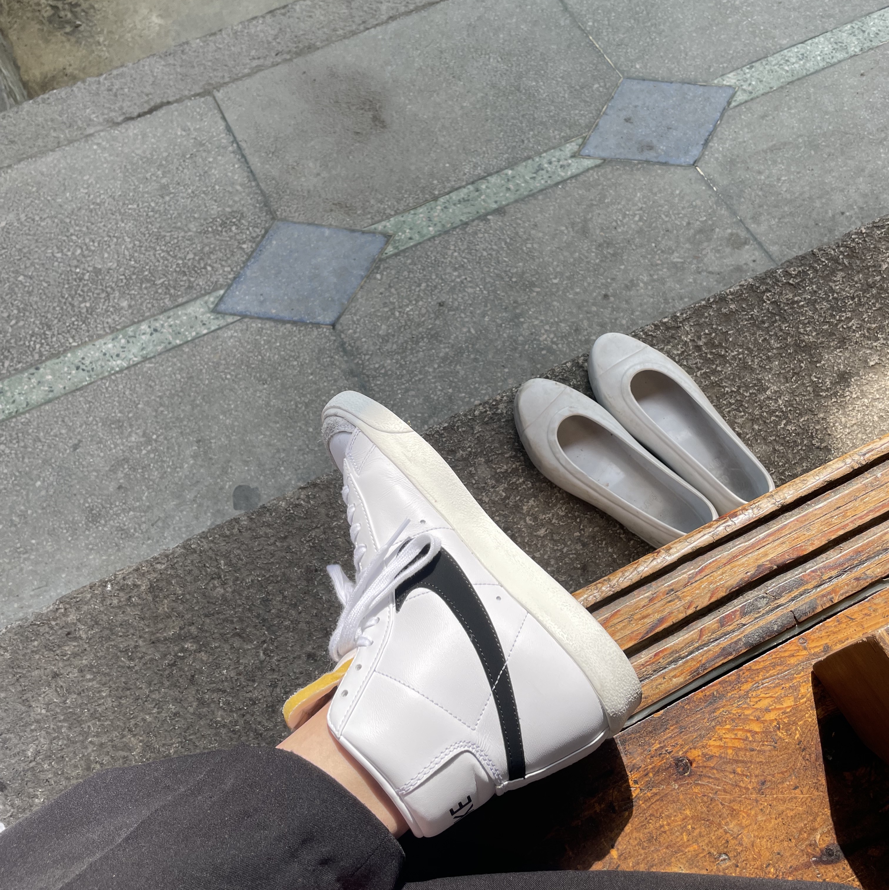 Nike Blazer Mid '77 Vintage White Black 착용 스타일