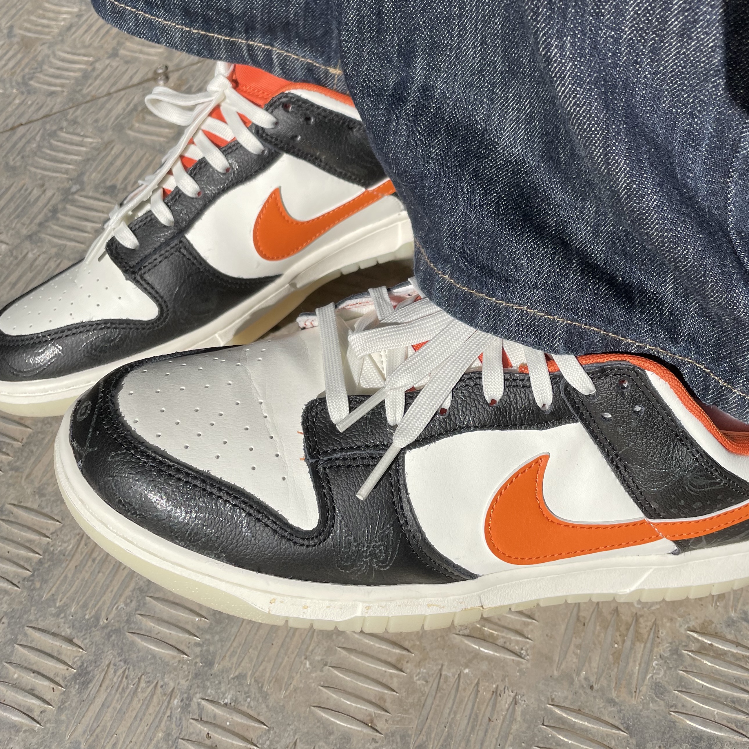 Nike Dunk Low Retro PRM Halloween 착용 스타일 - 2