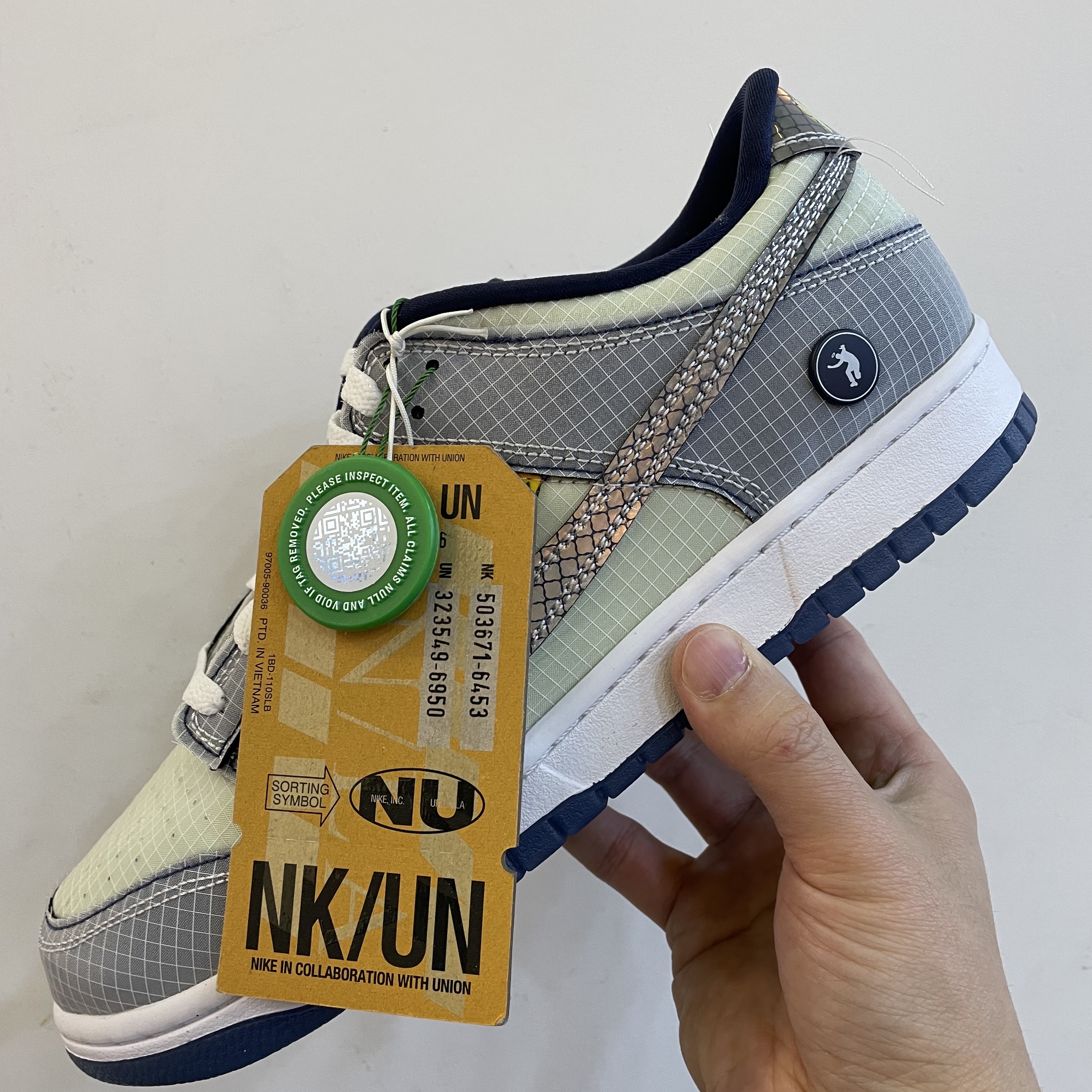 Nike x Union Dunk Low Passport Pack Pistachio 착용 스타일 - 1