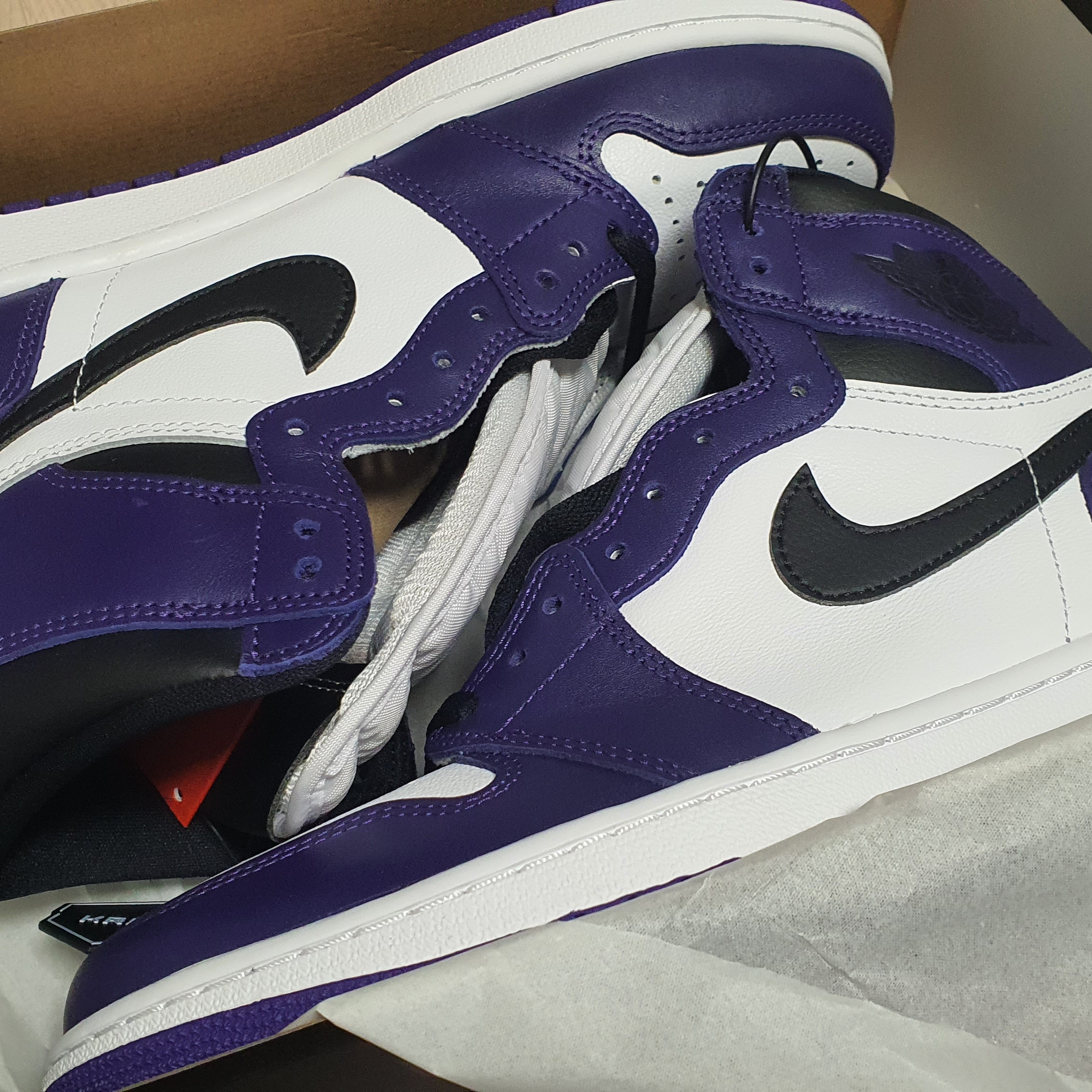 Jordan 1 Retro High OG Court Purple 2020 착용 스타일 - 2