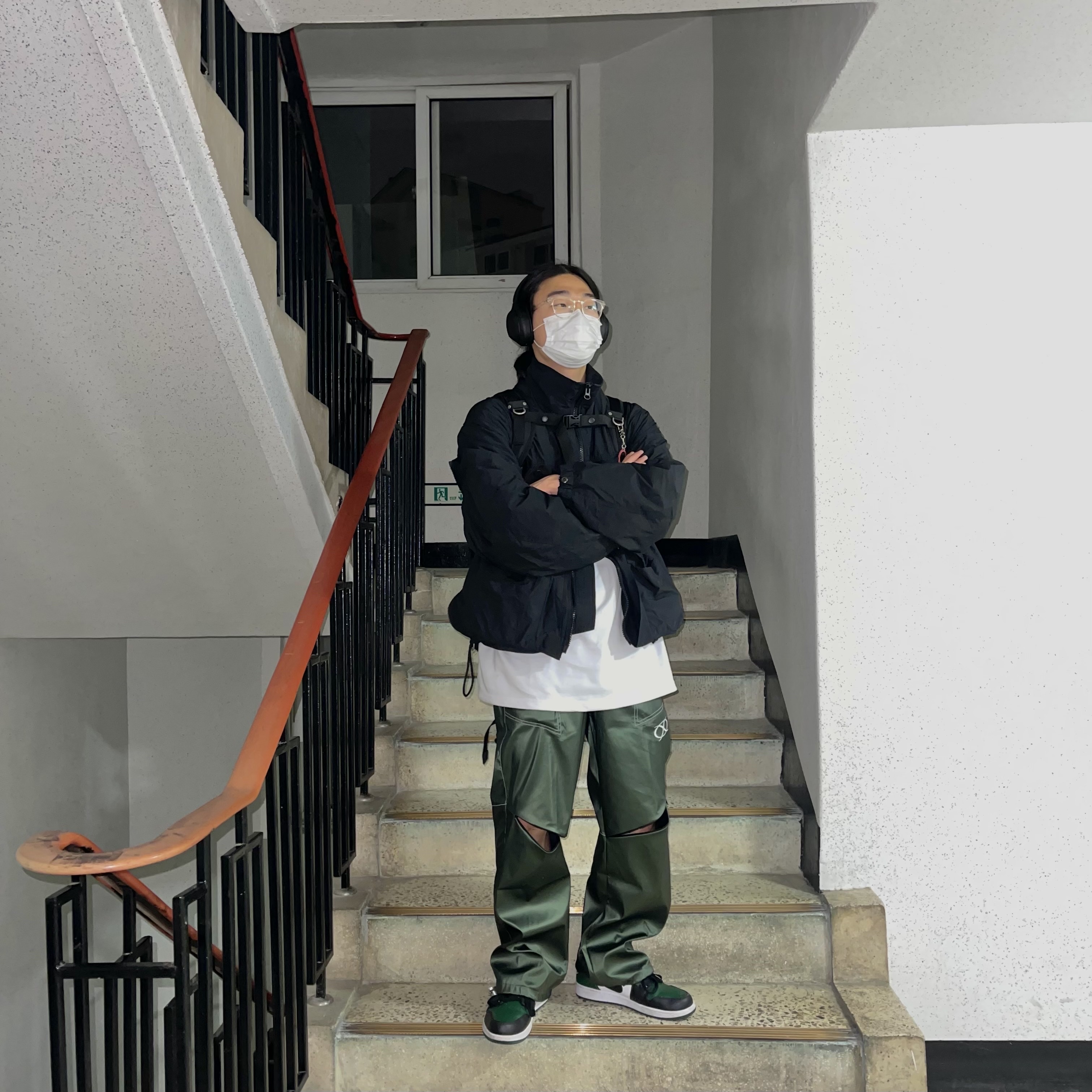 Jordan 1 Low Green Toe 착용 스타일 - 2