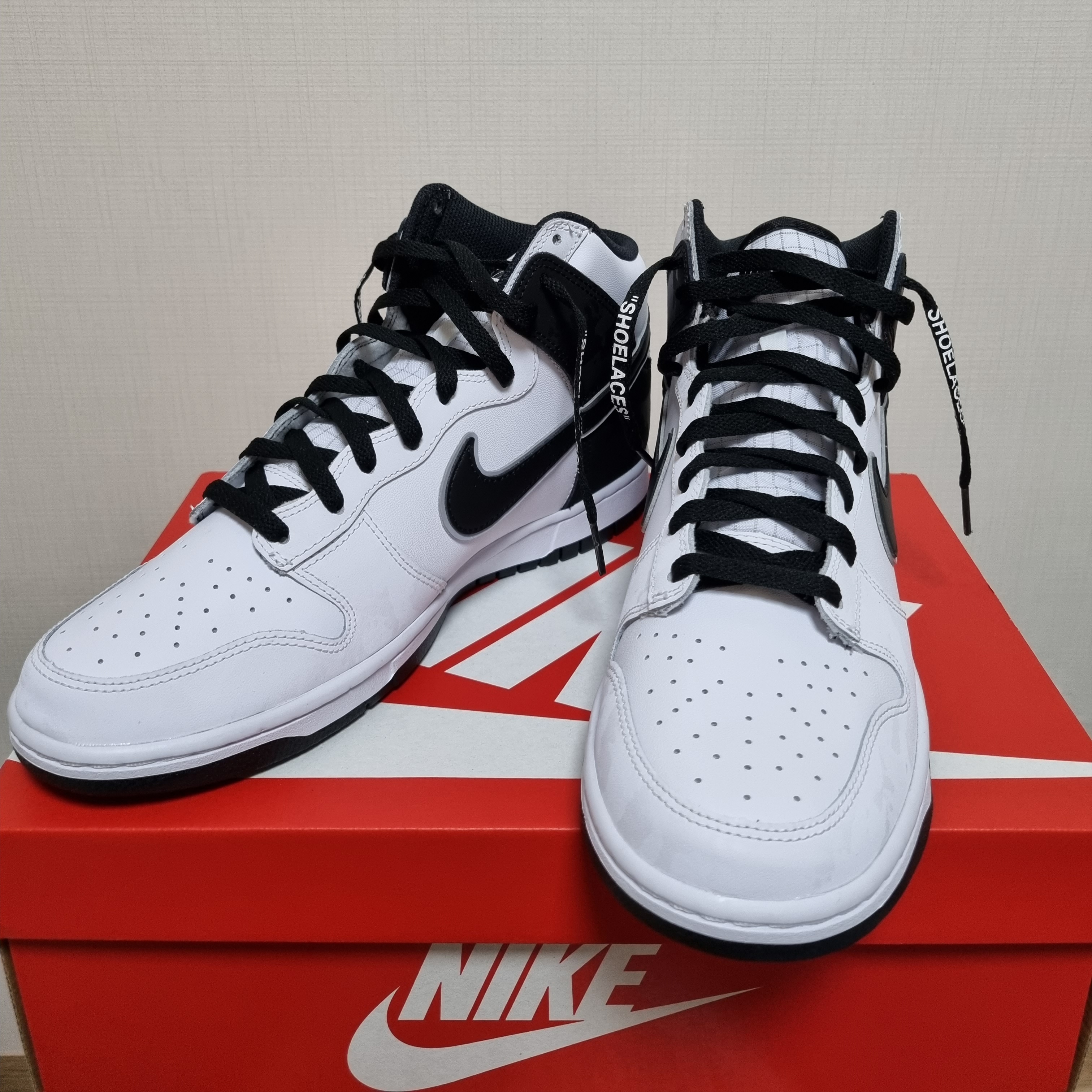 Nike Dunk High Retro SE White Black 착용 스타일 - 3