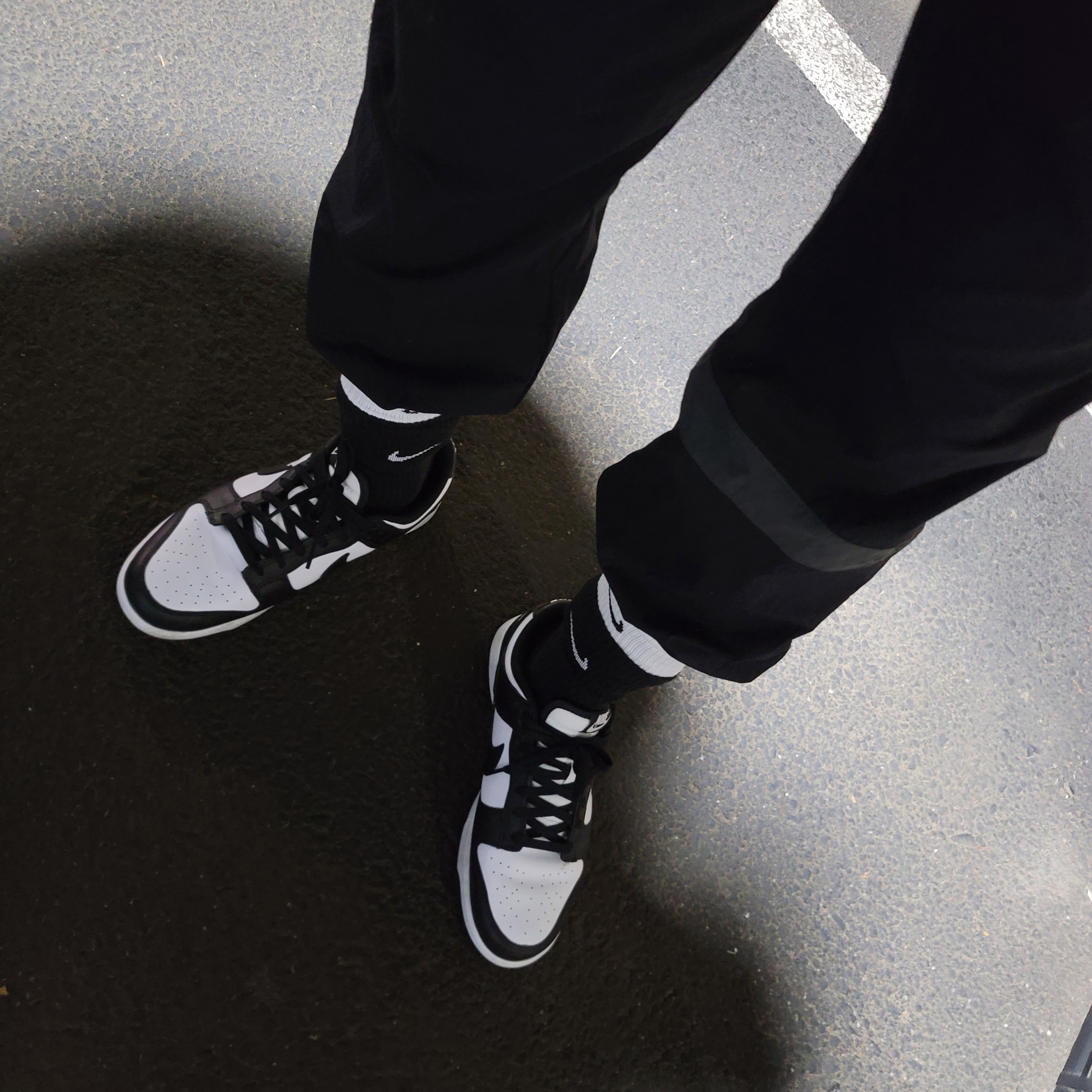 Nike Dunk Low Retro Black 착용 스타일