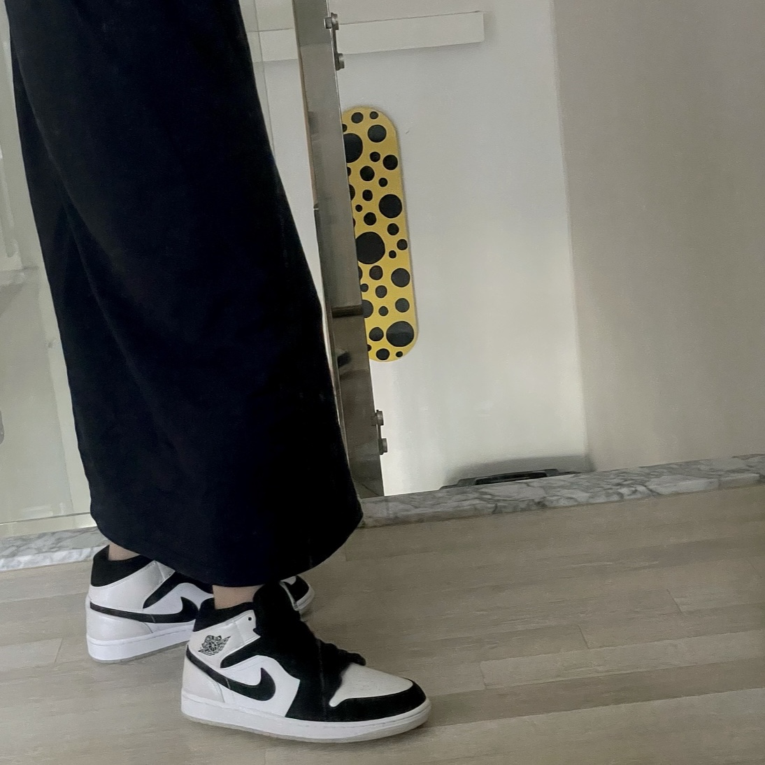 Jordan 1 Mid SE Diamond, (GS) Jordan 1 Mid SE Diamond 착용 스타일 - 1