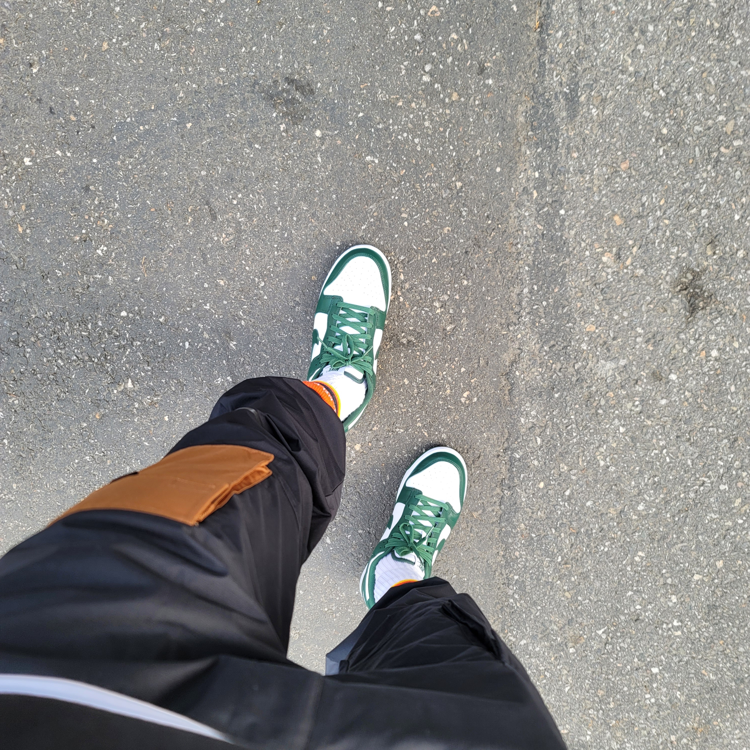 Nike Dunk Low Retro Varsity Green 착용 스타일