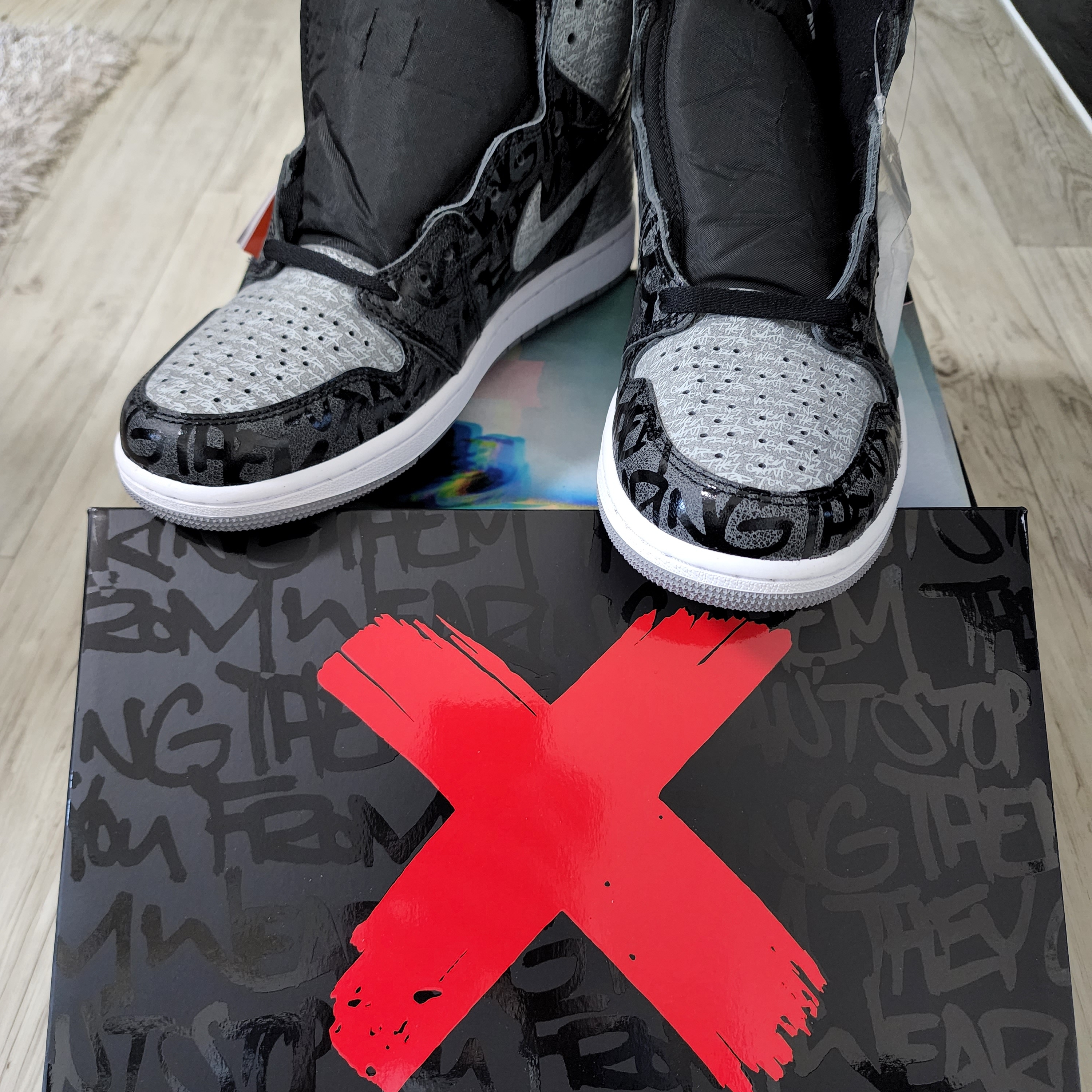 Jordan 1 Retro High OG Rebellionaire 착용 스타일 - 4