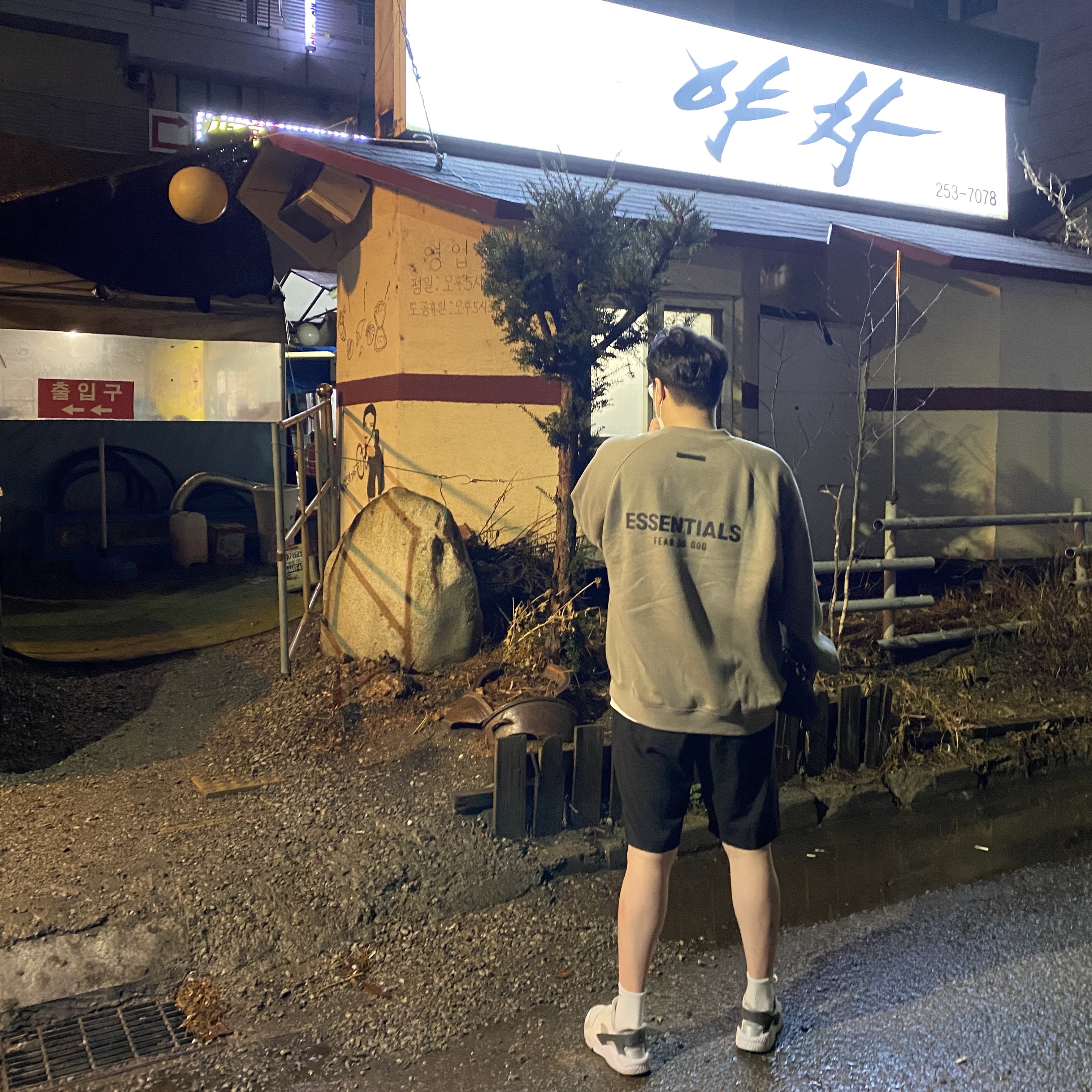 Essentials Pull-Over Crewneck Sweatshirt Taupe - 21SS 착용 스타일