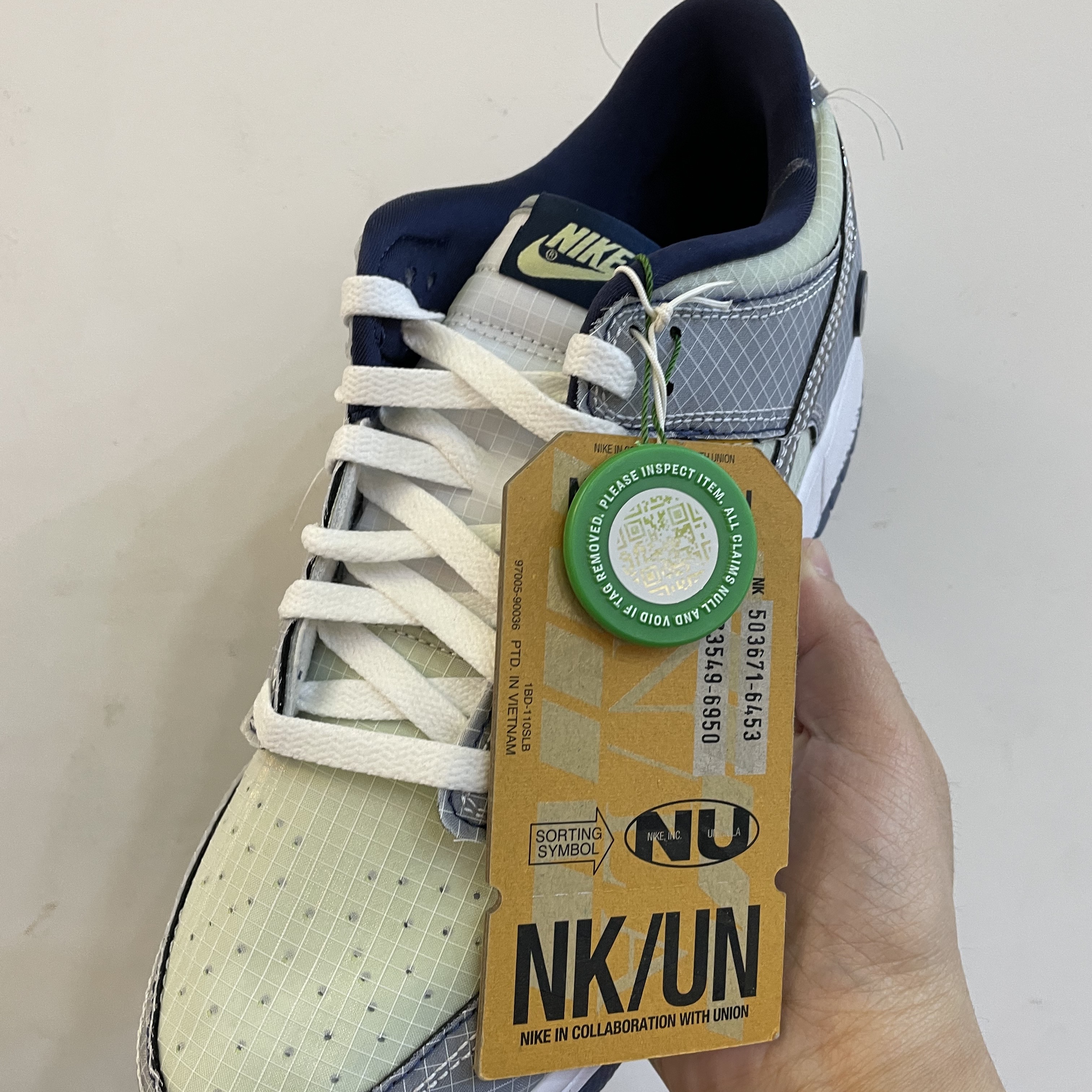 Nike x Union Dunk Low Passport Pack Pistachio 착용 스타일 - 2