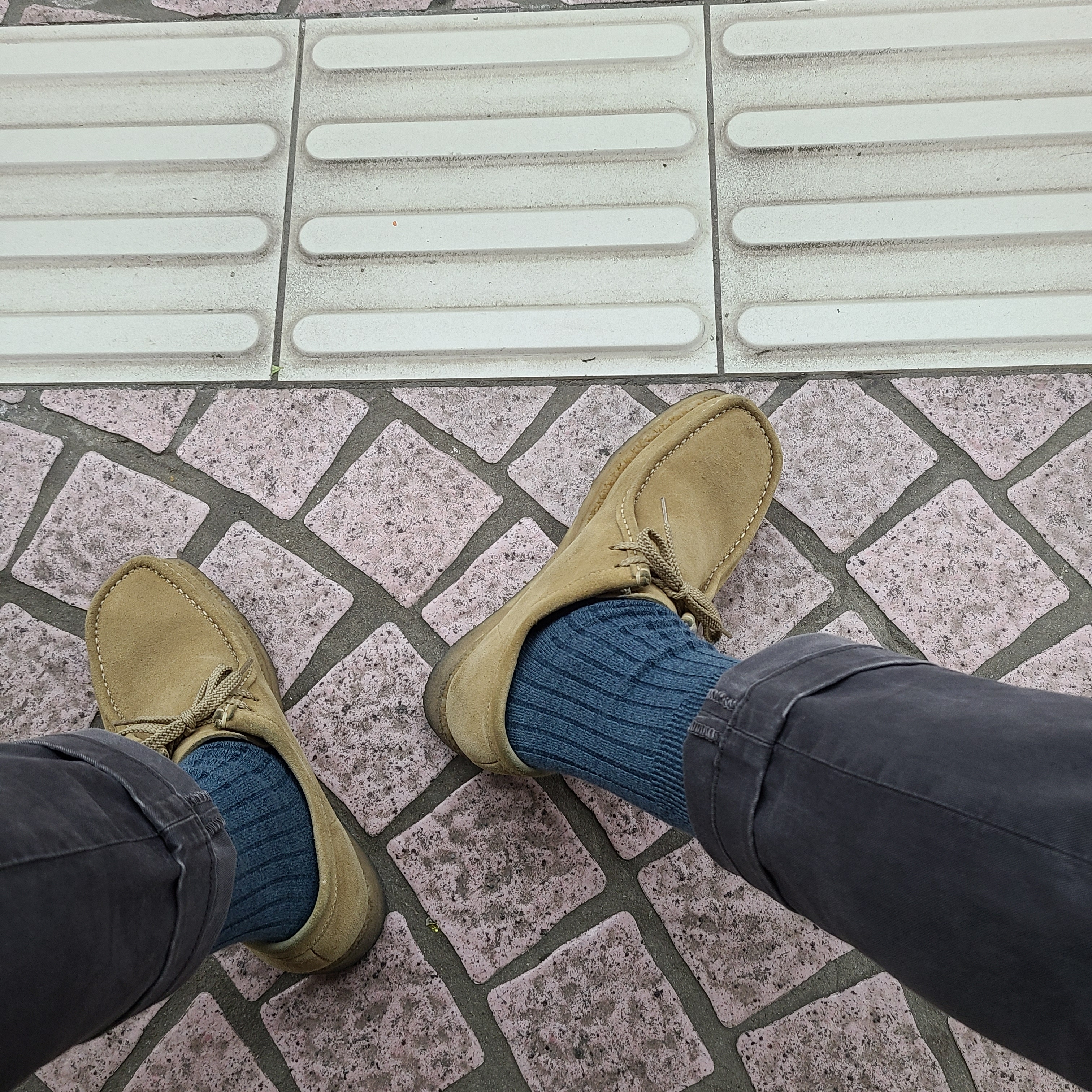 New Balance 991 Made in UK Elite Gent, New Balance 1300 Made in USA Steel Blue - D Standard 착용 스타일 - 2