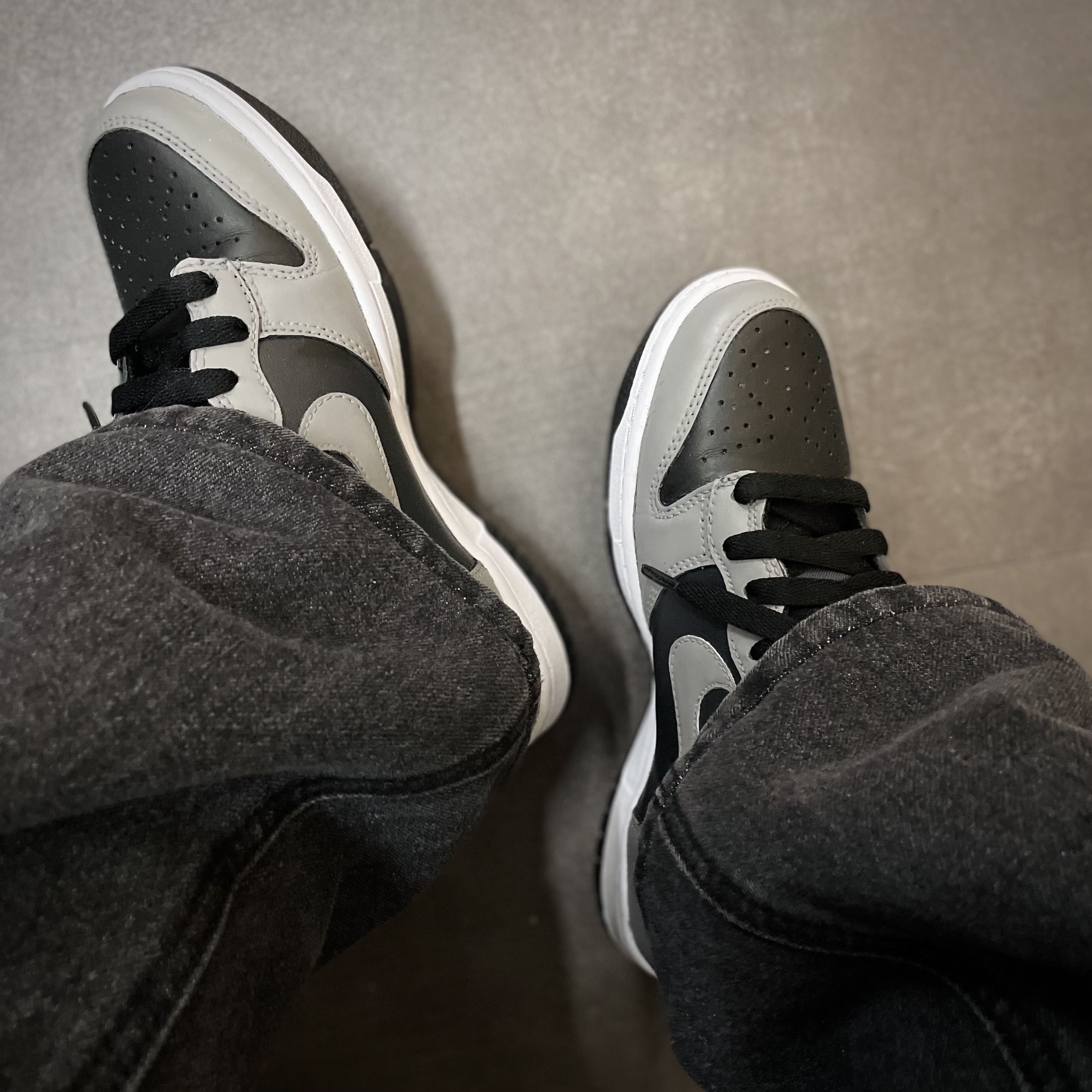 (GS) Nike Dunk High Anthracite 착용 스타일