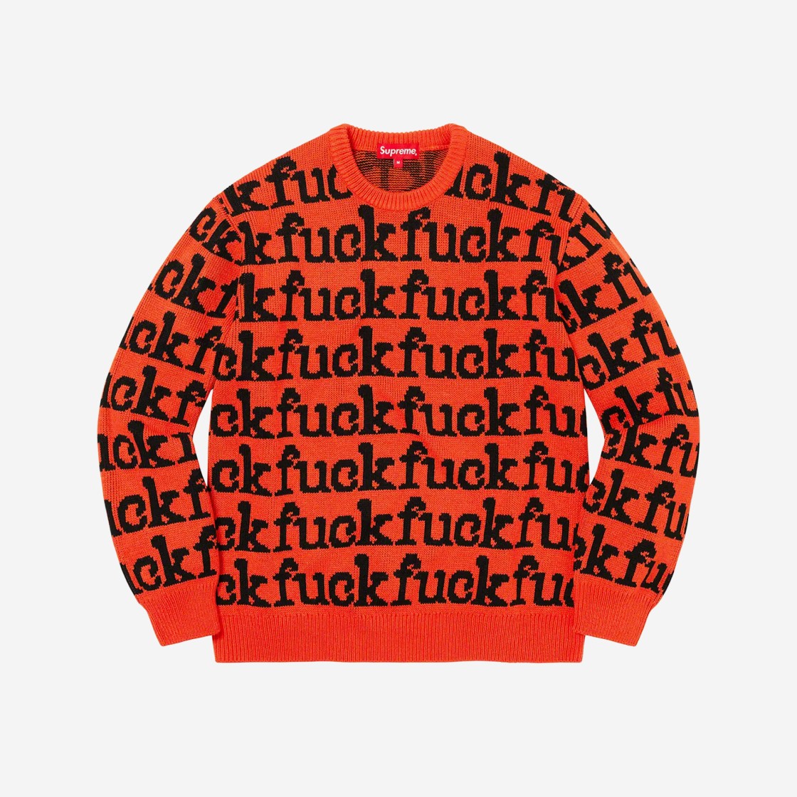 Supreme Fuck Sweater Orange - 22SS 상세 이미지 1