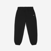 (W) Nike NRG Solo Swoosh Fleece Pants Black White - Asia