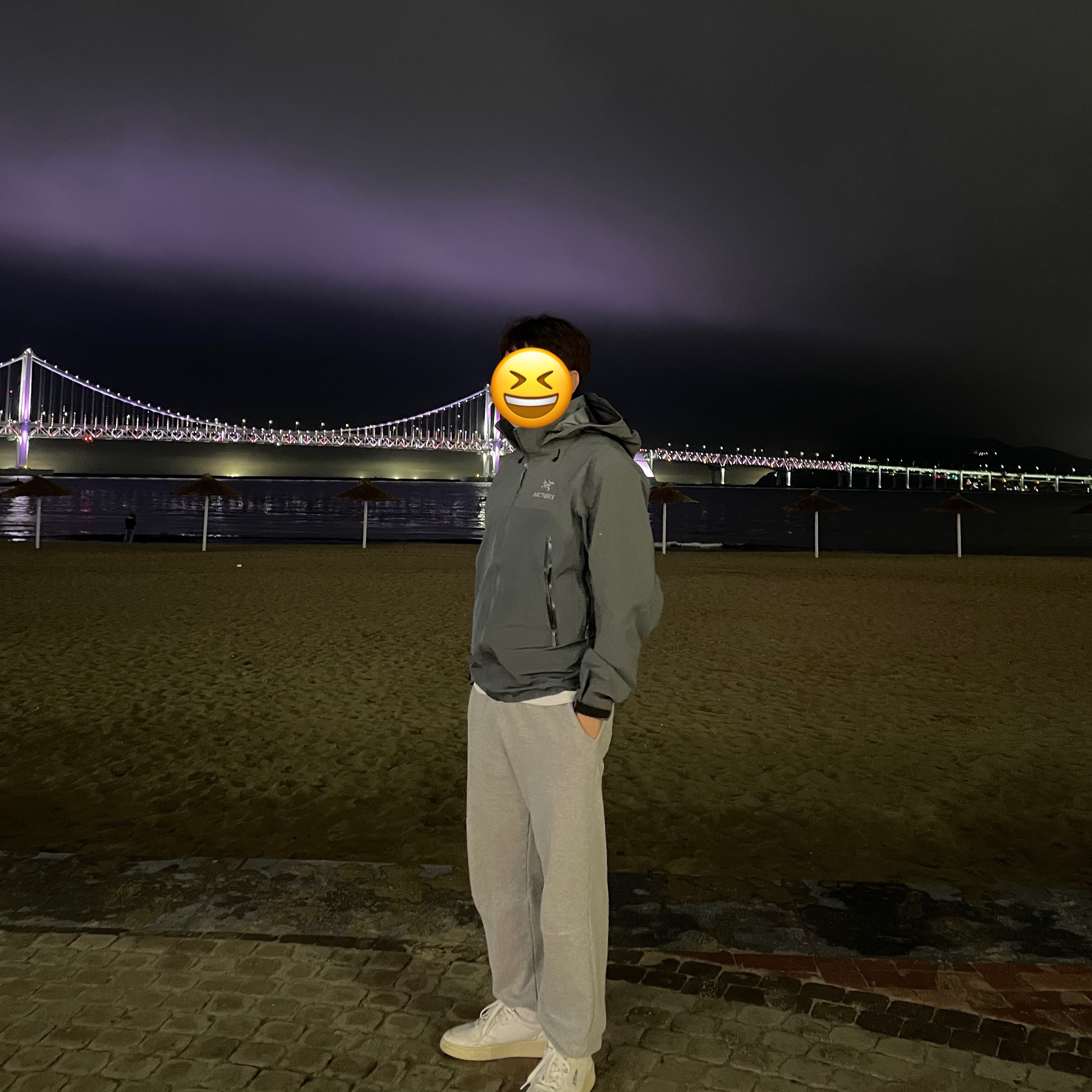Arc'teryx Beta AR Jacket Microchip, Autry Medalist Low Goatskin Sneakers White 착용 스타일