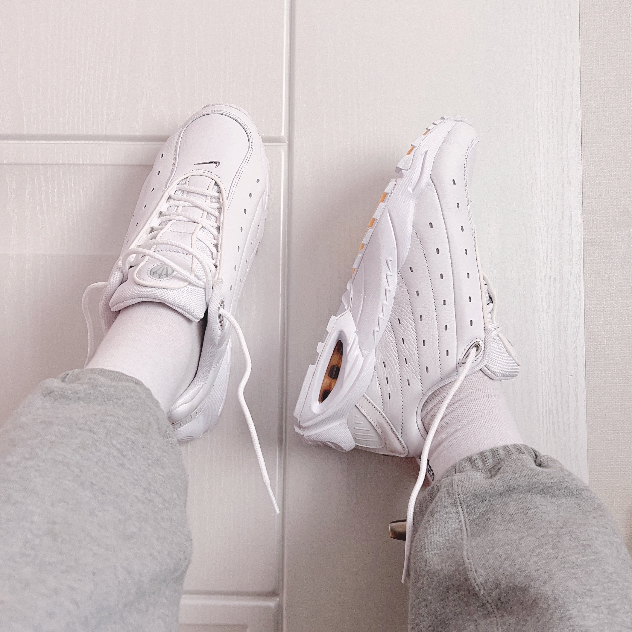Nike x Drake Nocta Hot Step Air Terra Triple White 착용 스타일