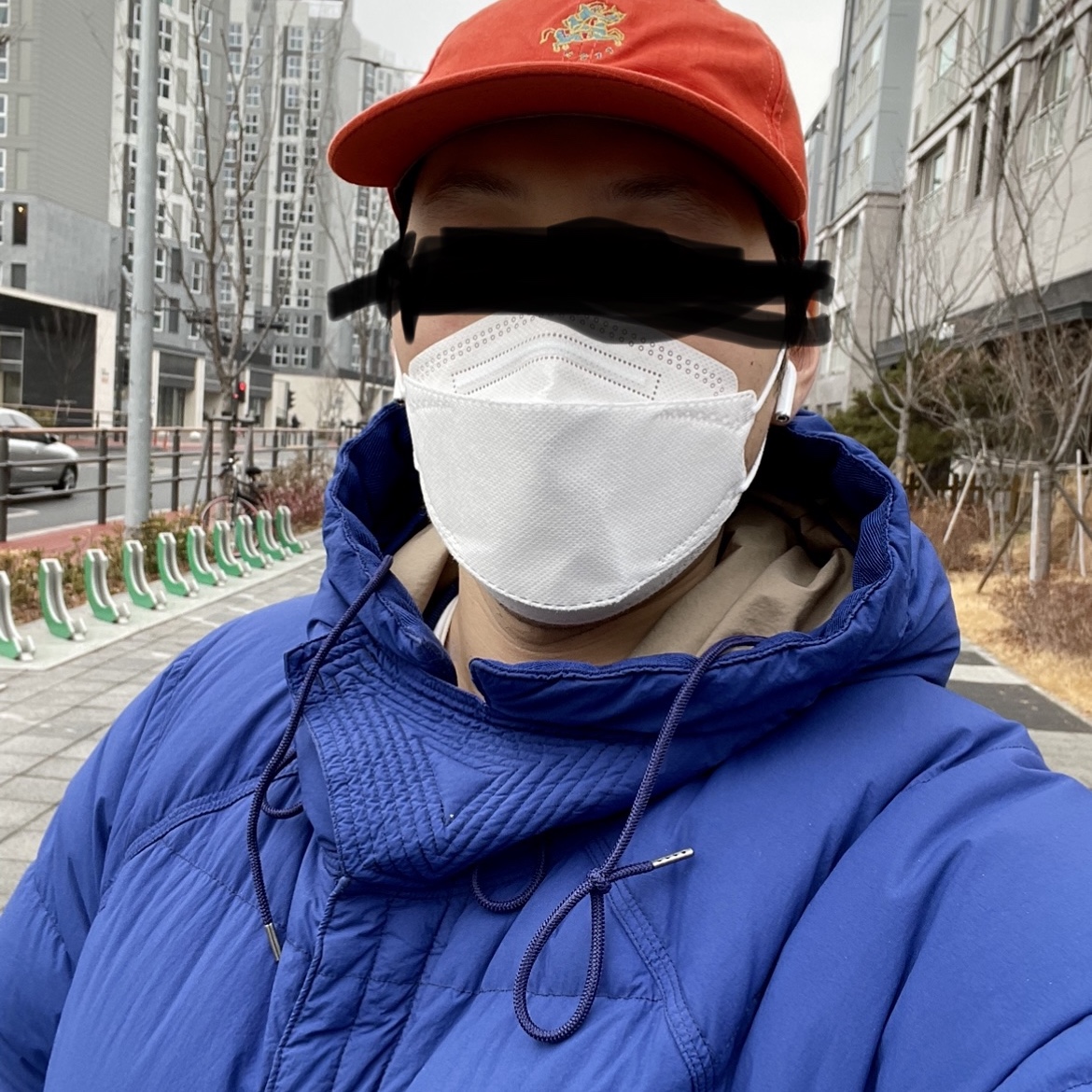 Ten C Artic Down Parka Purple Panse 착용 스타일