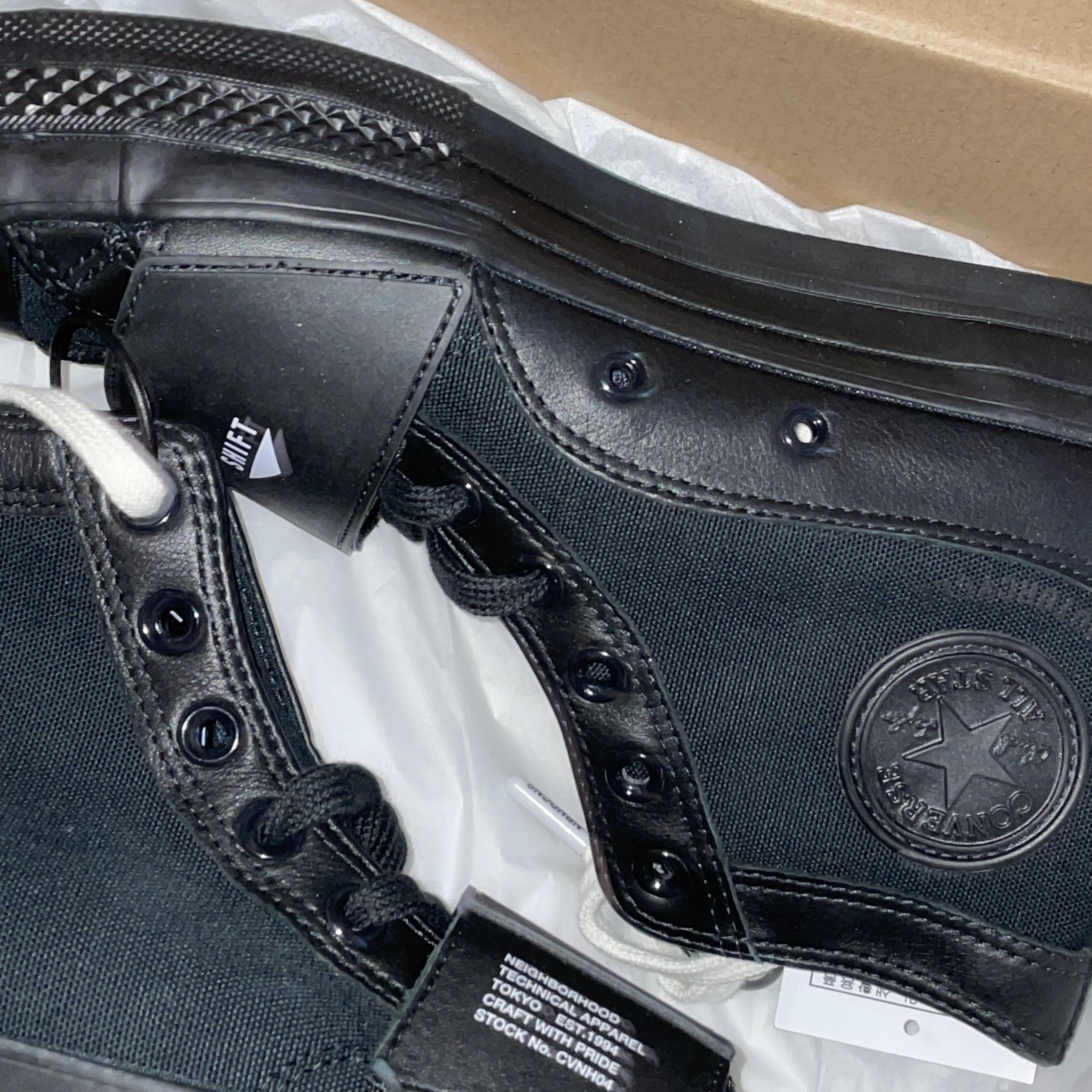 Converse x Neighborhood Chuck 70 Hi Motorcycle 착용 스타일