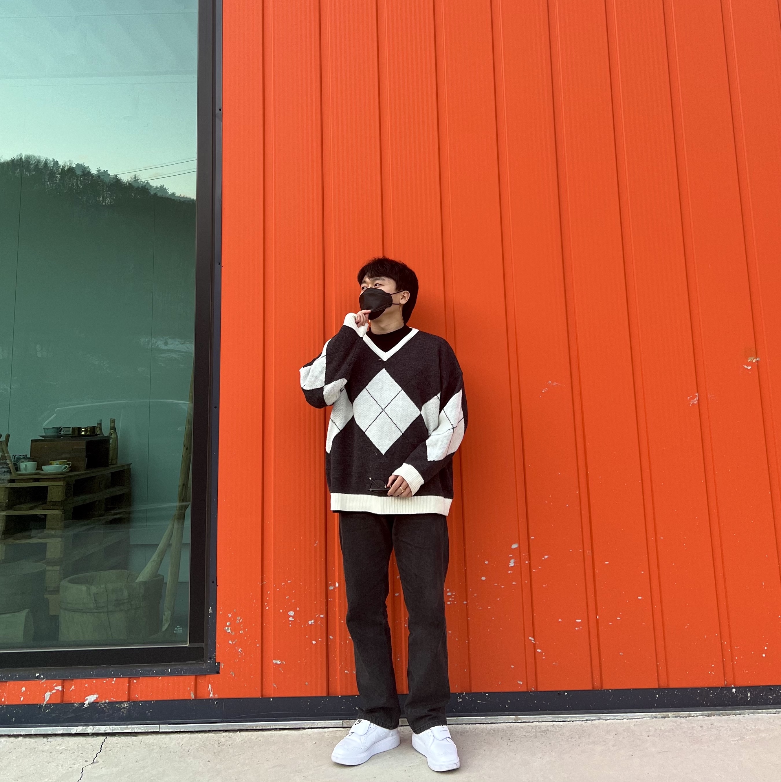Nike x Peaceminusone Kwondo1 White 착용 스타일