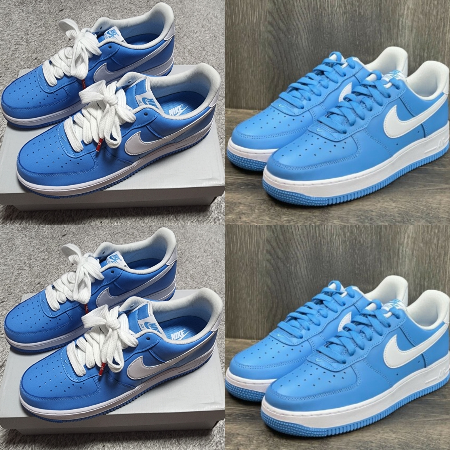 Nike Air Force 1 '07 Low University Blue 착용 스타일