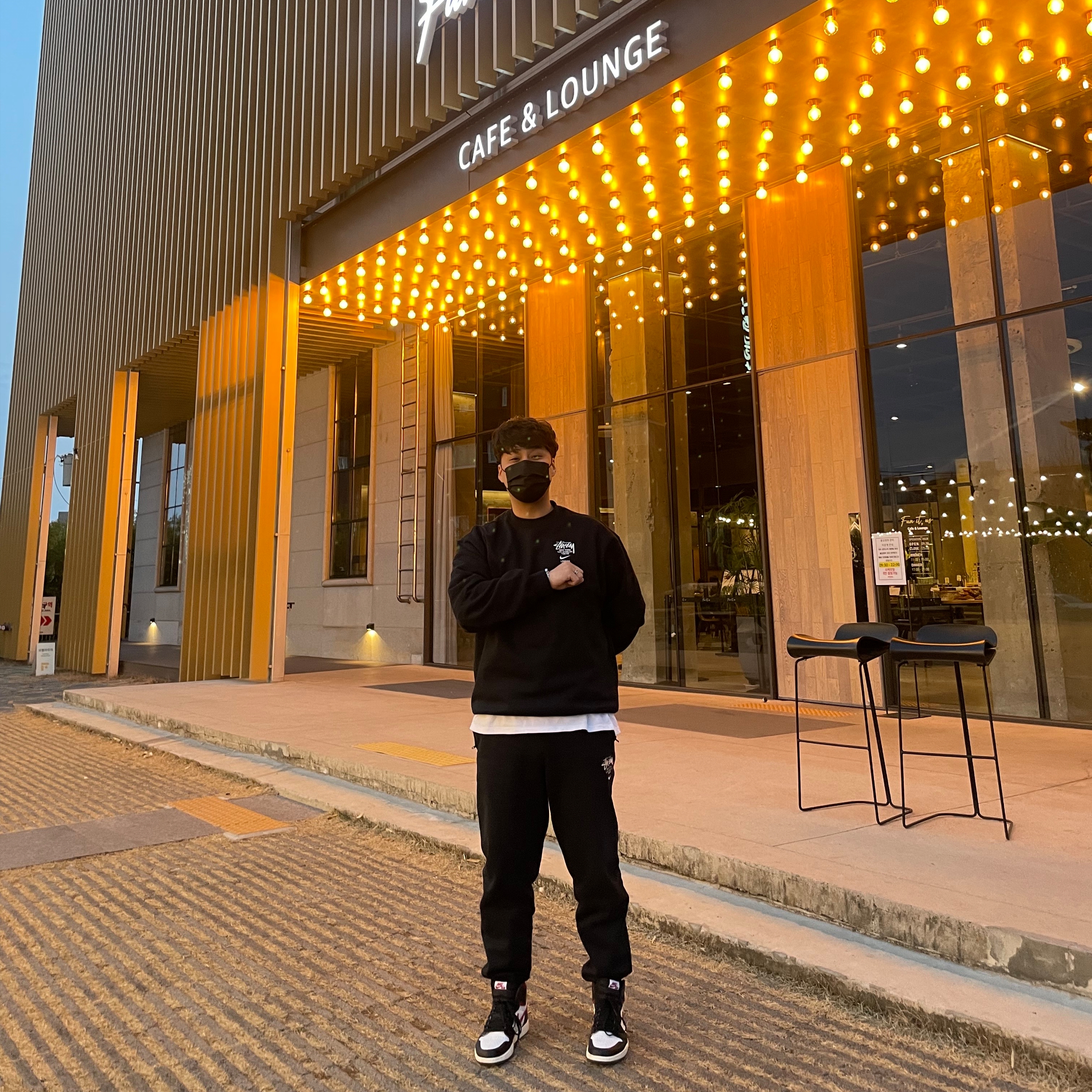 Nike x Stussy NRG ZR Fleece Crewneck Black - US/EU, Nike x Stussy NRG ZR Fleece Pants Black - US/EU 착용 스타일