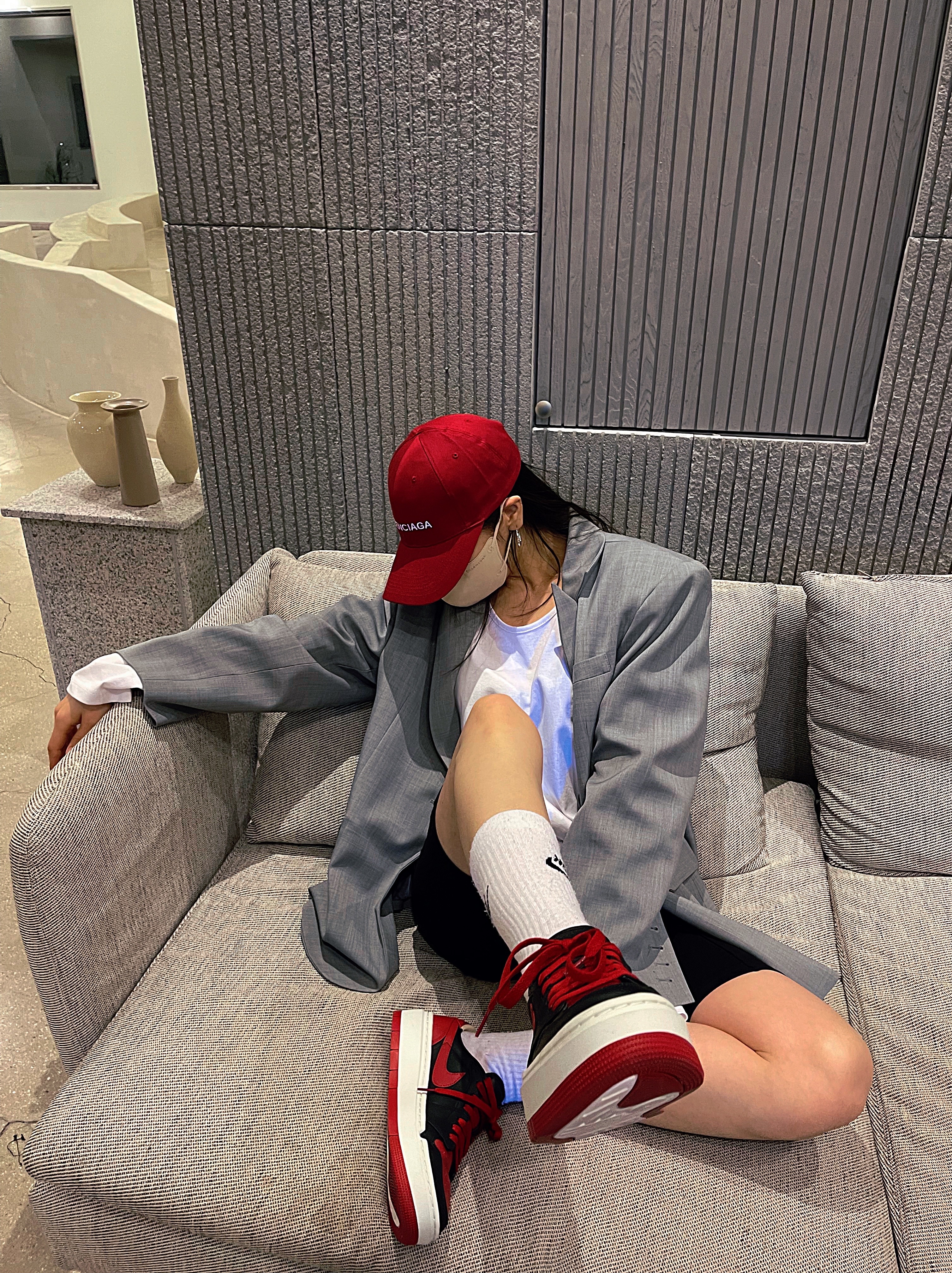 (W) Jordan 1 Elevate Low SE Bred 착용 스타일 - 1