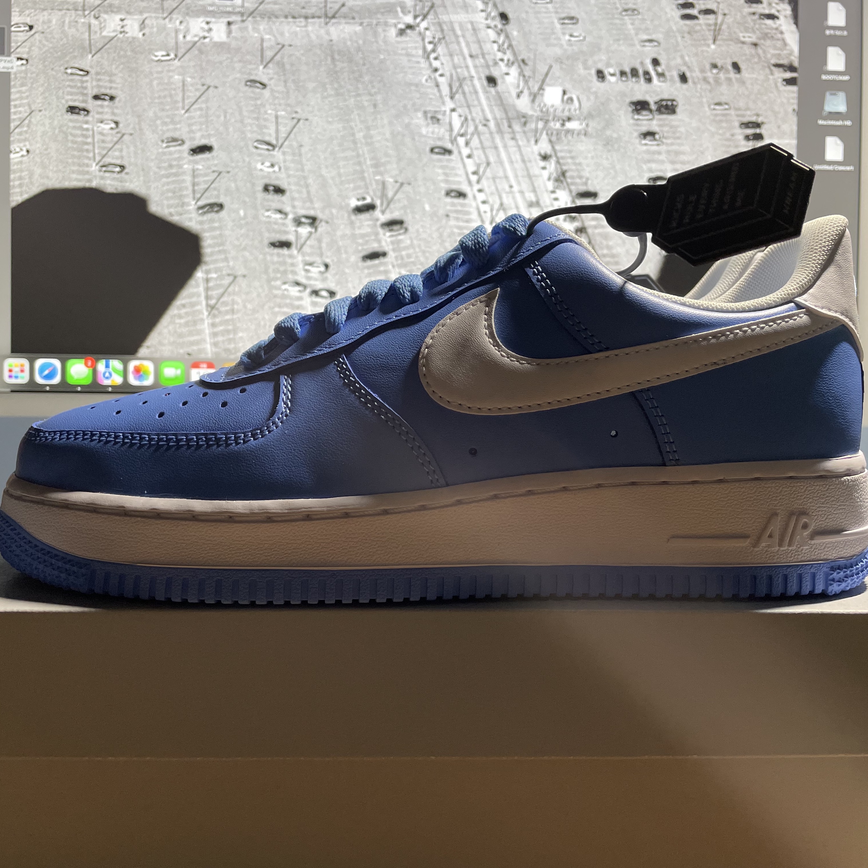 Nike Air Force 1 '07 Low University Blue 착용 스타일 - 1