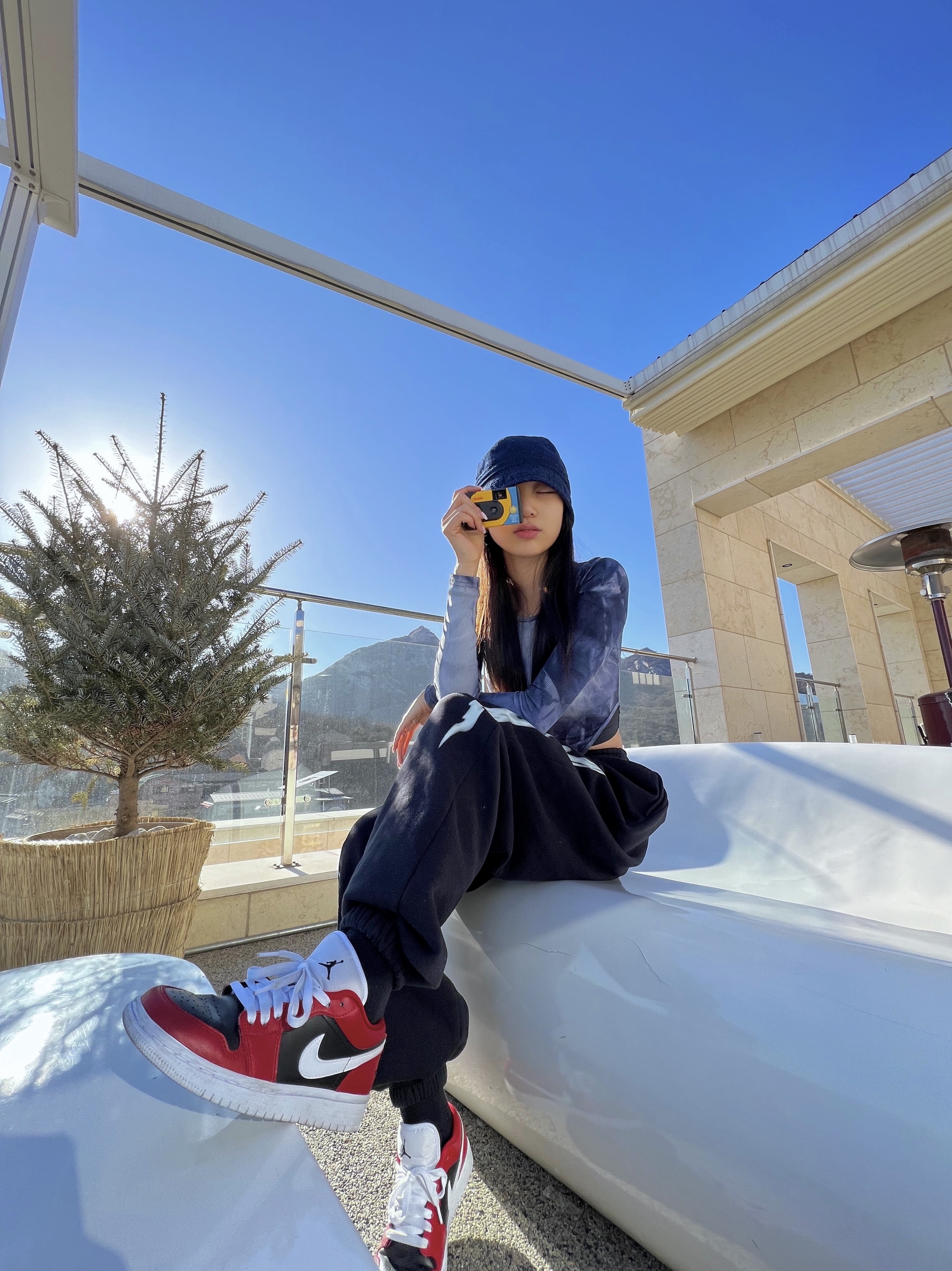 (W) Jordan 1 Low Chicago Flip 착용 스타일