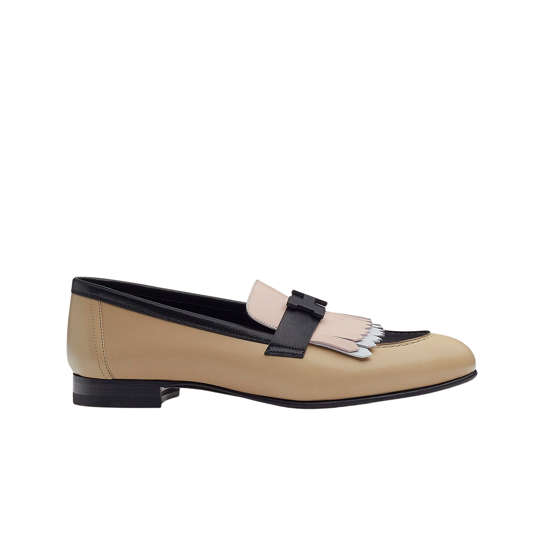 H221073Z2F (W) Hermes Royal Loafers Goatskin & Muliticolor Beige