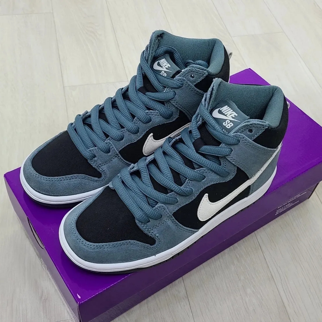 Nike SB Dunk High Pro Mineral Slate Suede 착용 스타일 - 2