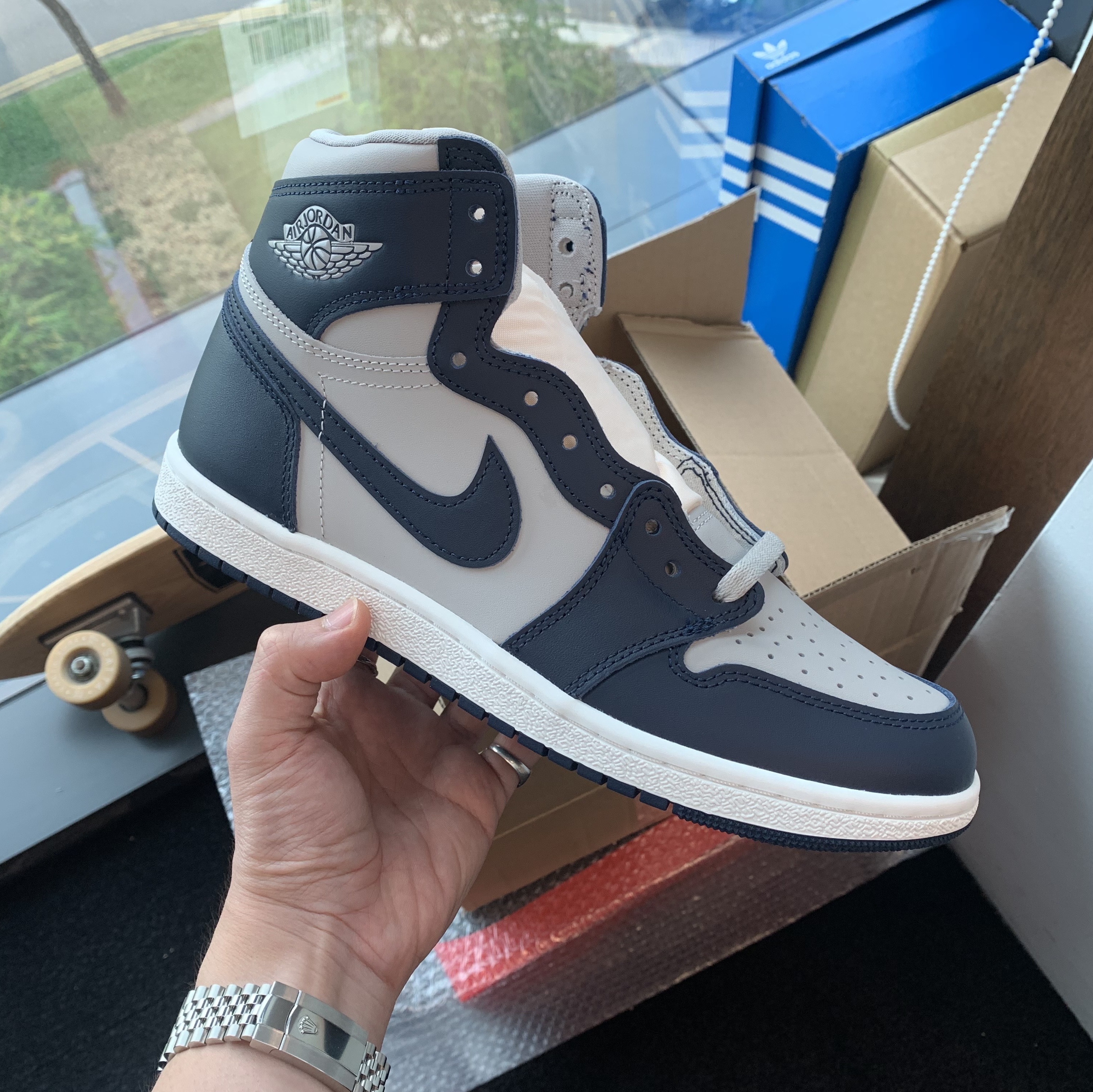 Jordan 1 High 85 College Navy 착용 스타일