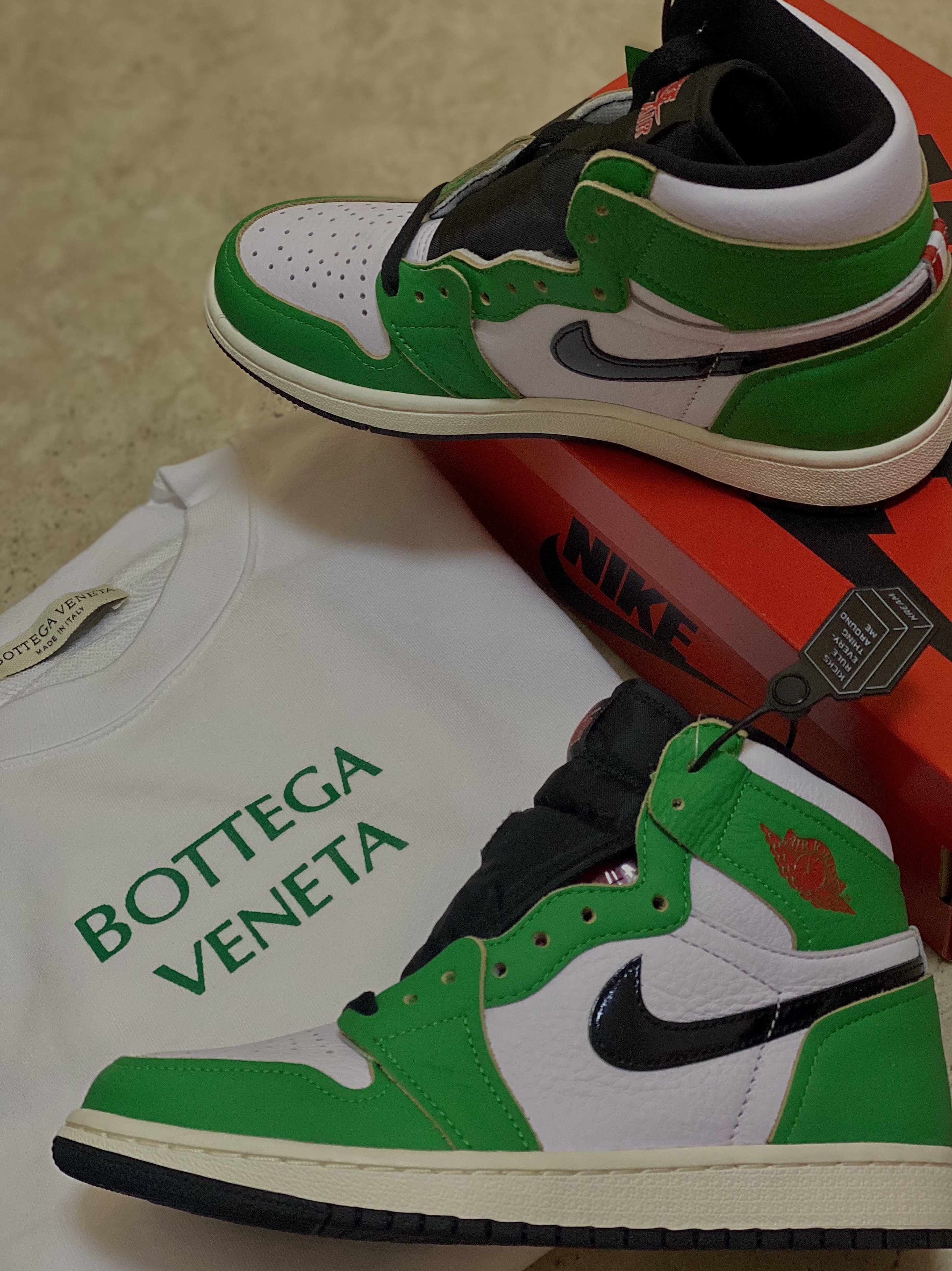 (W) Jordan 1 Retro High OG Lucky Green 착용 스타일