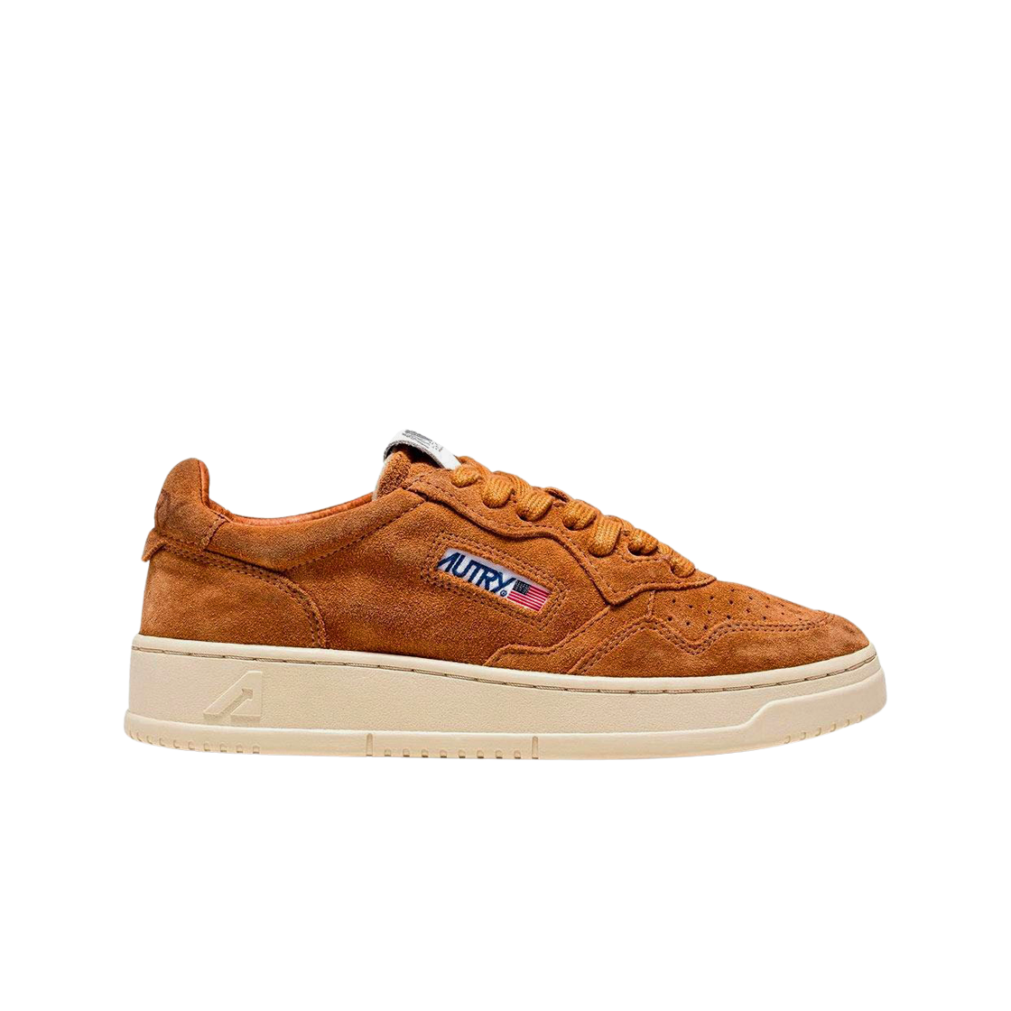 오트리 메달리스트 로우 레더 스웨이드 스니커즈 카라멜(Autry Medalist Low Leather Suede Sneakers Caramel) - 1