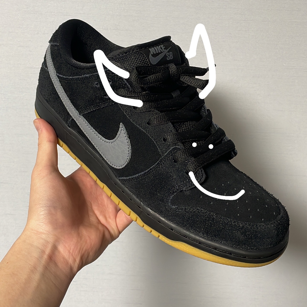 Nike SB Dunk Low Pro Black Cool Grey 착용 스타일