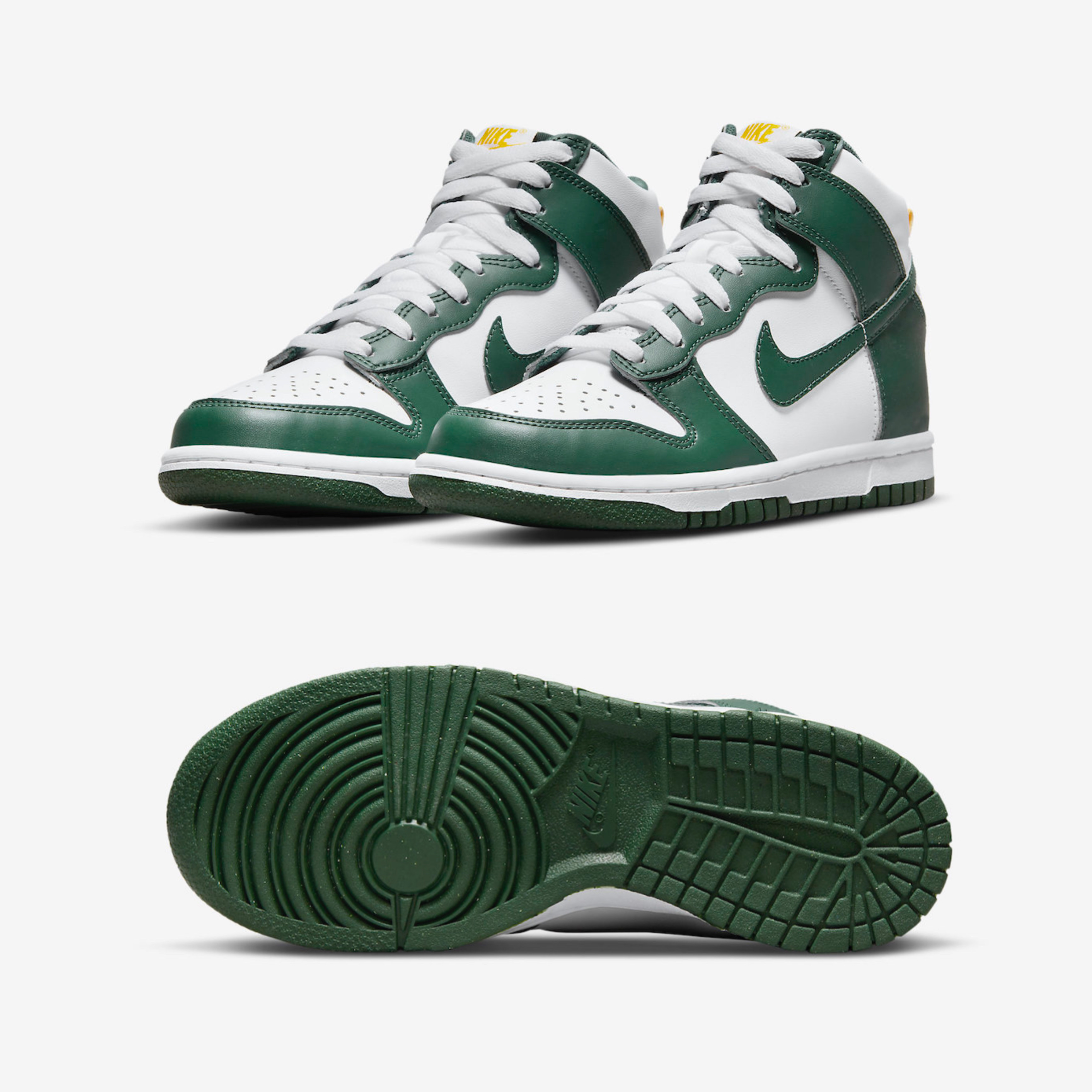 (GS) Nike Dunk High Noble Green, Nike Dunk High Retro Noble Green 착용 스타일 - 2